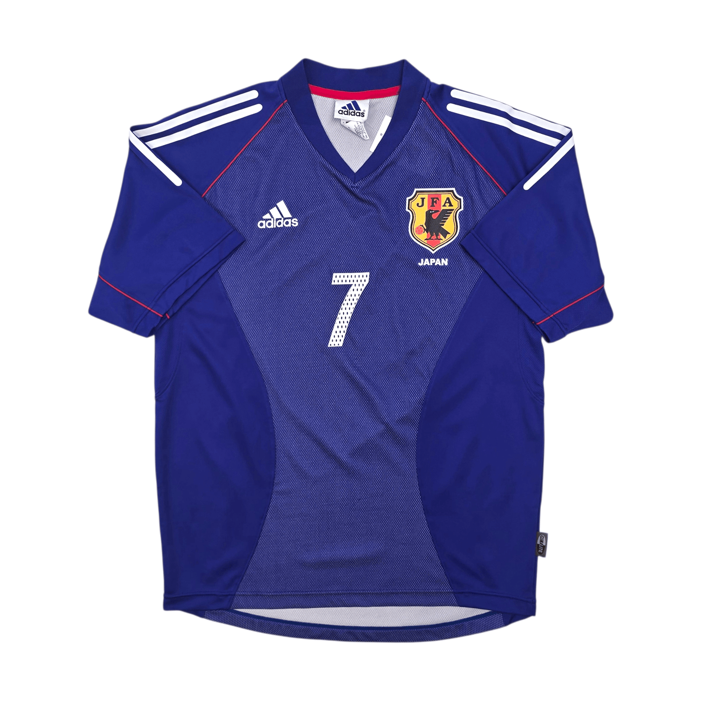 2002/04 Japan Home Football Shirt (L) Adidas #7 Nakata
