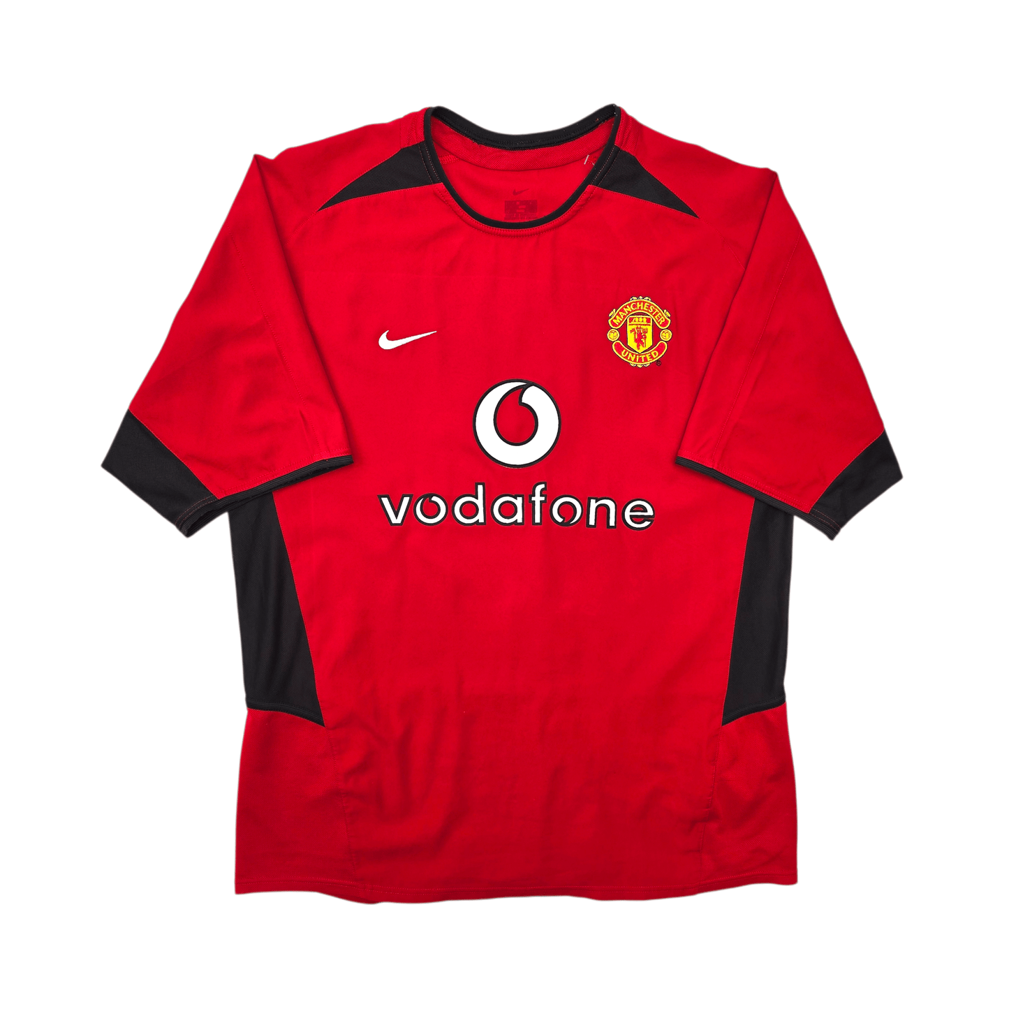 2002/04 Manchester United Home Football Shirt (M) Nike #7 Ronaldo