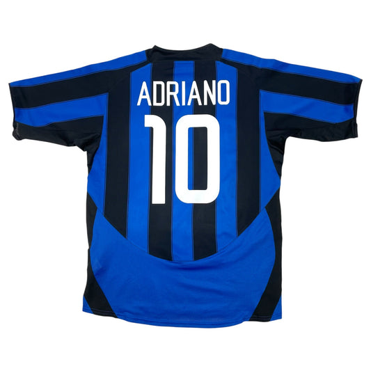 2003/04 Inter Milan Home Football Shirt (M) Nike #10 Adriano