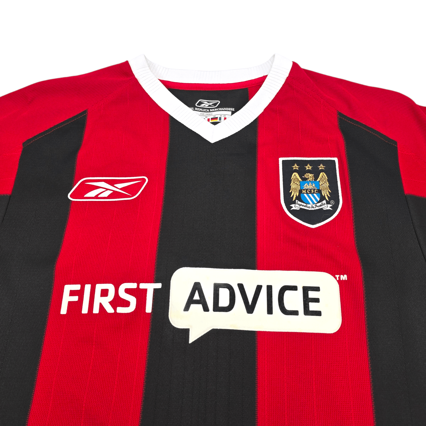 2003/04 Manchester City Away Football Shirt (M) Reebok #39 Anelka