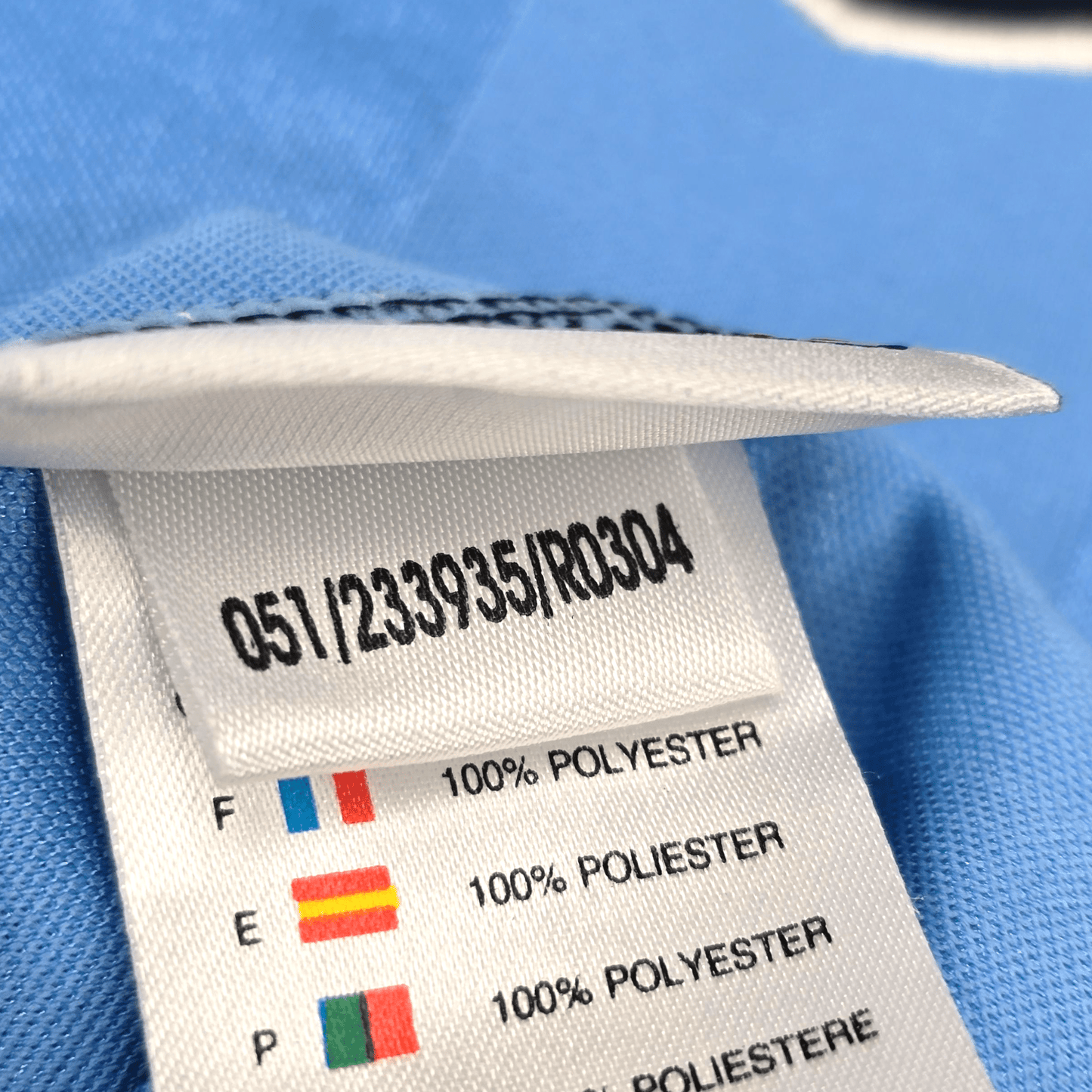 2003/04 Manchester City Home Football Shirt (2XL) Reebok #9 Wanchope