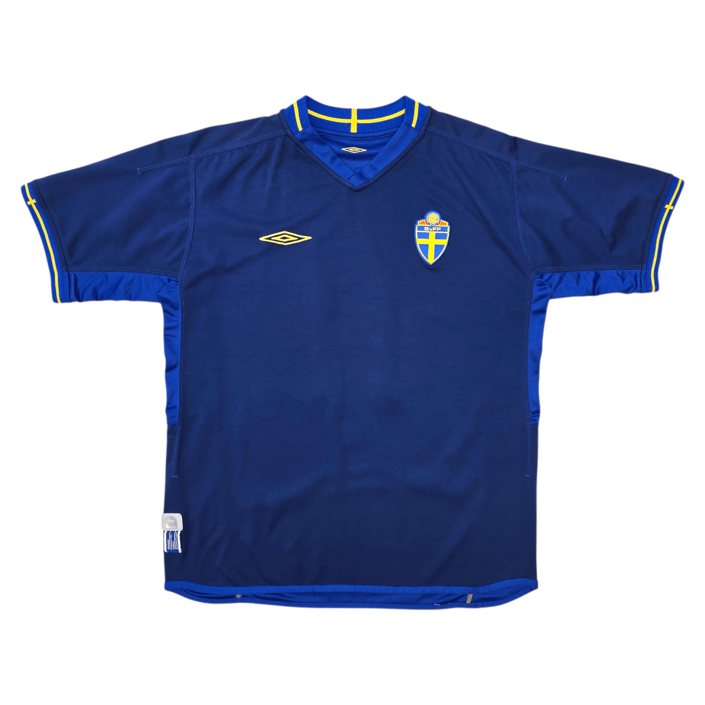 2003/05 Sweden Away Football Shirt (XL) Umbro #11 Larsson