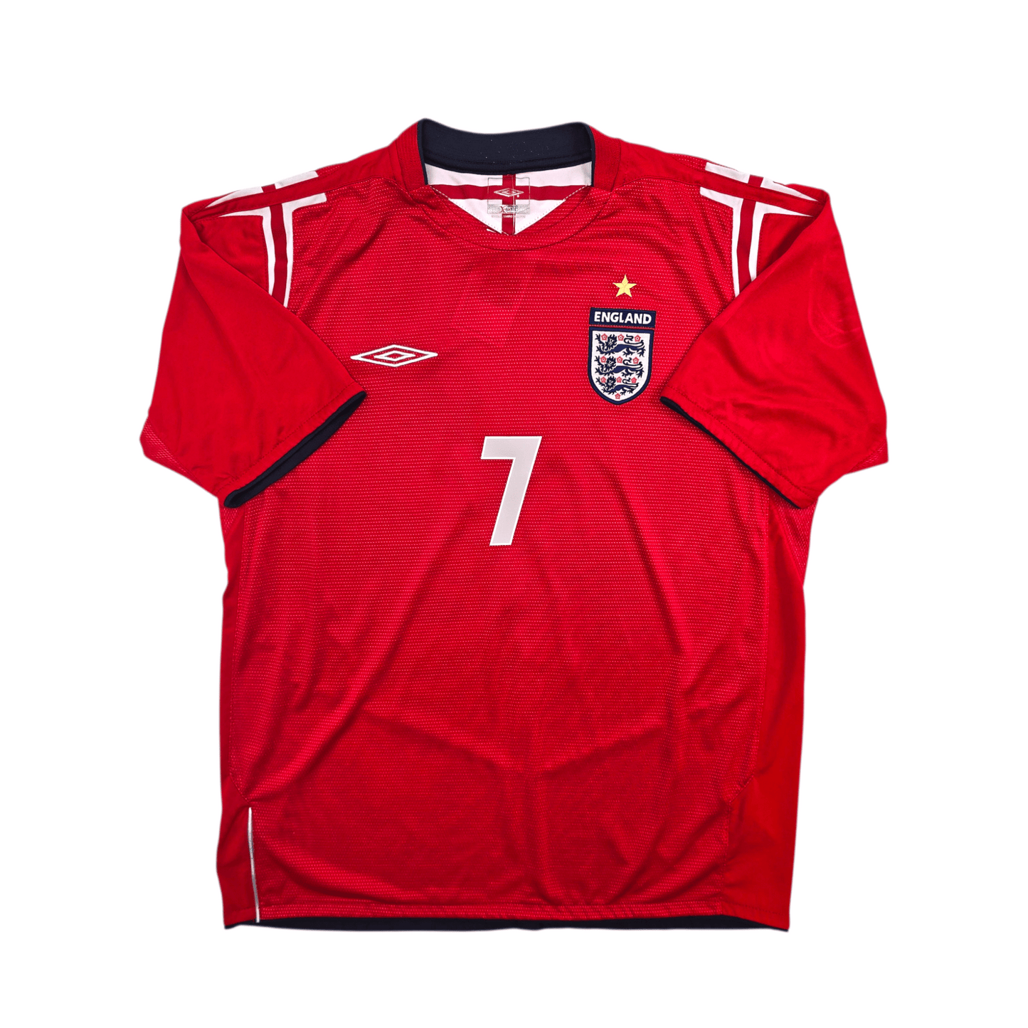 2004/05 England Away Football Shirt (L) Umbro #7 Beckham