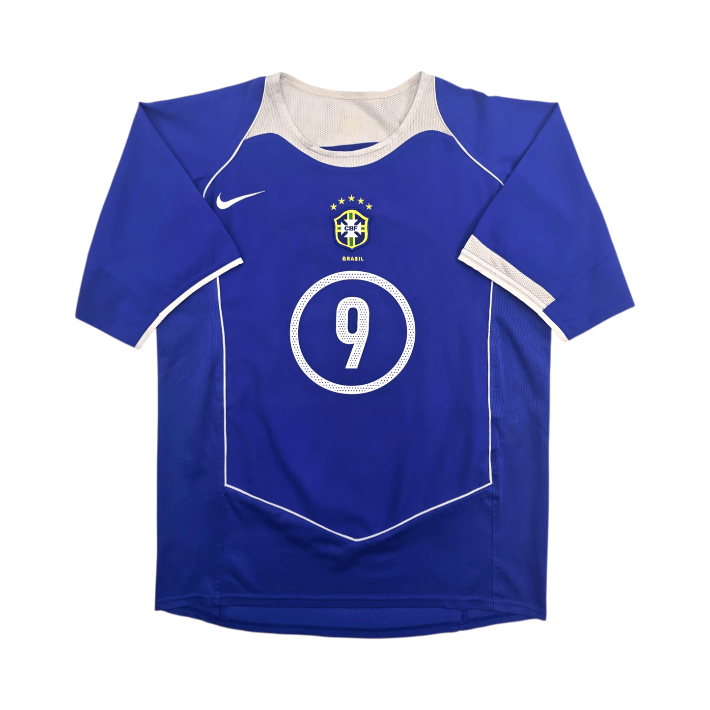 2004/06 Brazil Away Football Shirt (M) Nike #9 Ronaldo