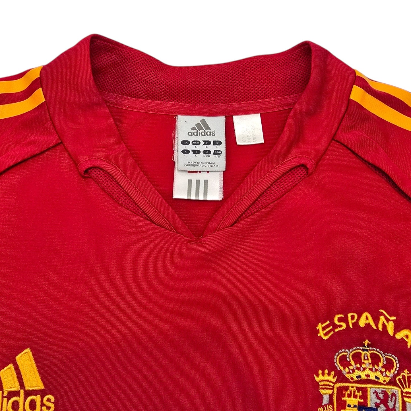 2004/06 Spain Home Football Shirt (L) Adidas #7 Raul