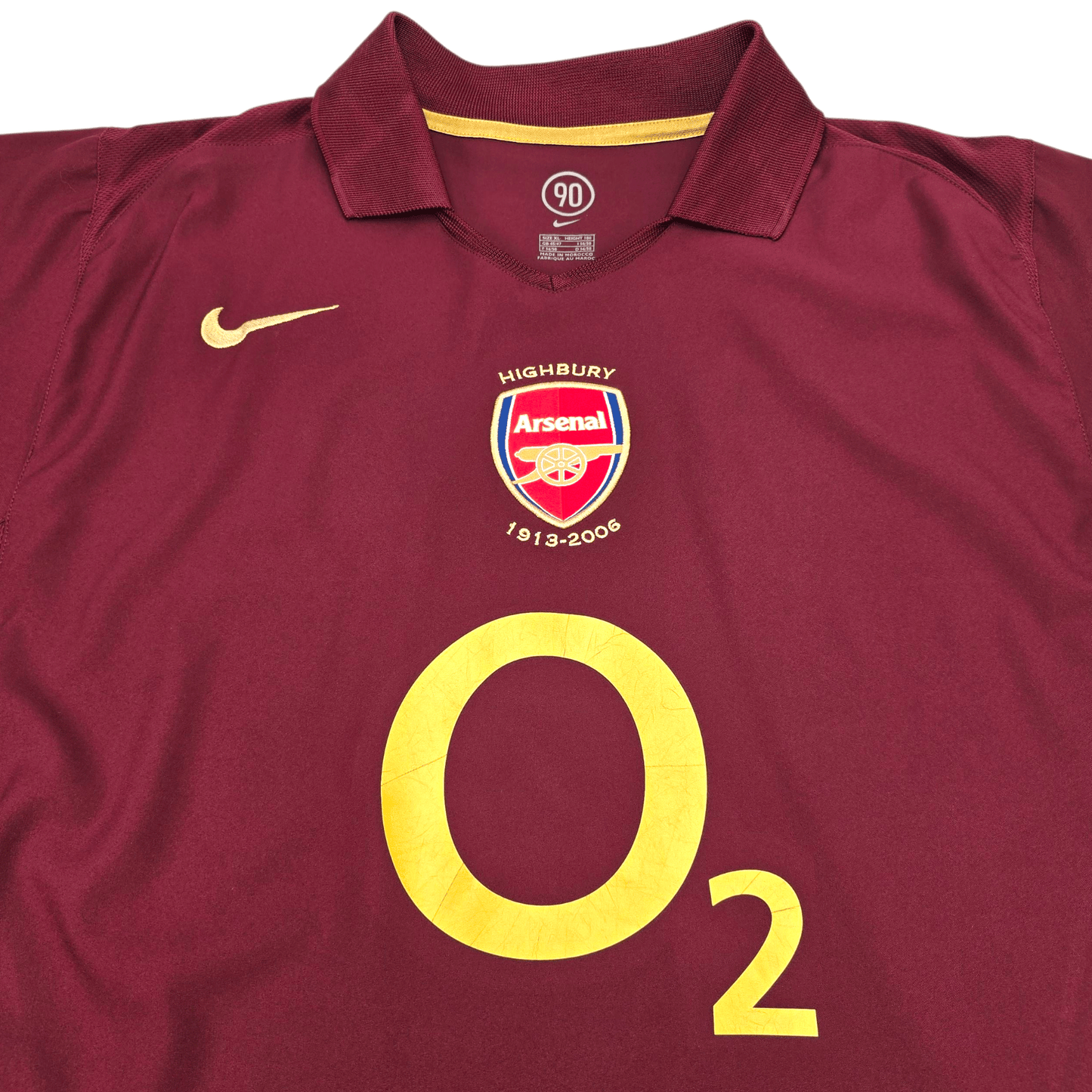2005/06 Arsenal Home Football Shirt (XL) Nike #10 Bergkamp