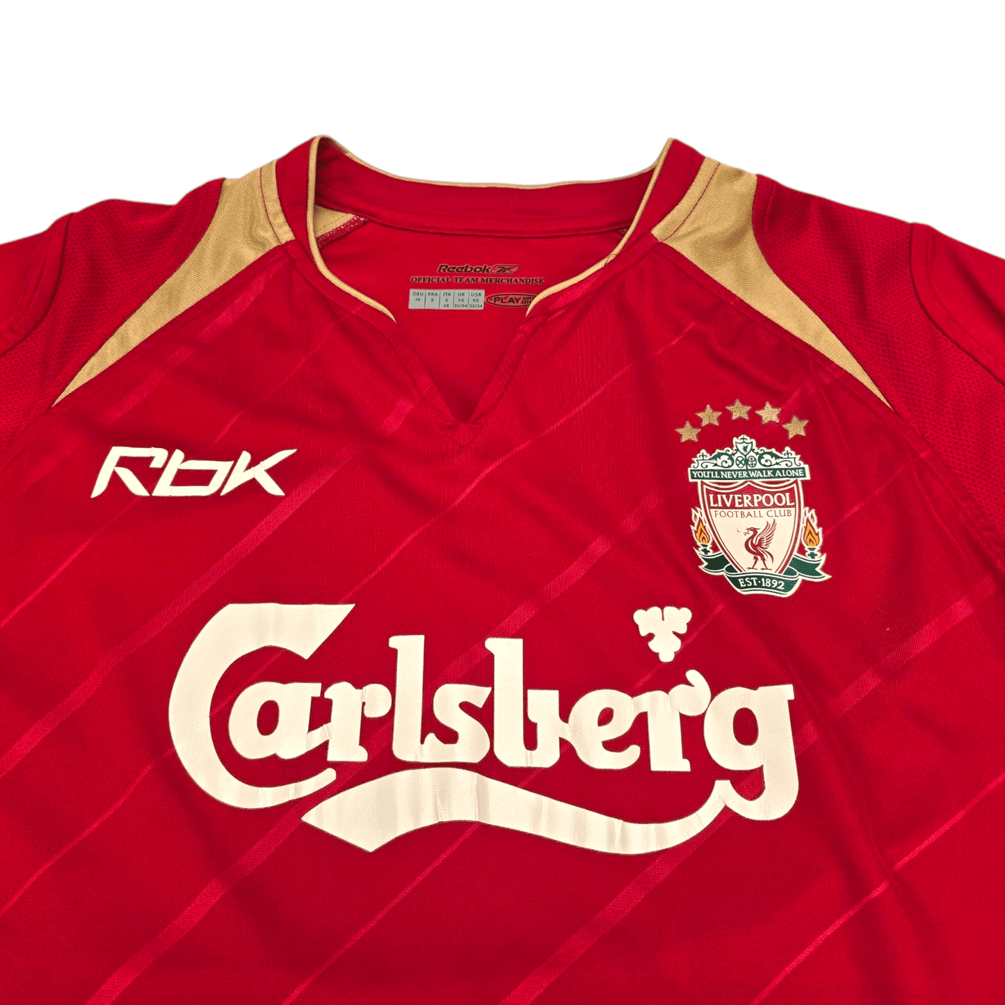2005/06 Liverpool European Home Football Shirt (XS) Reebok