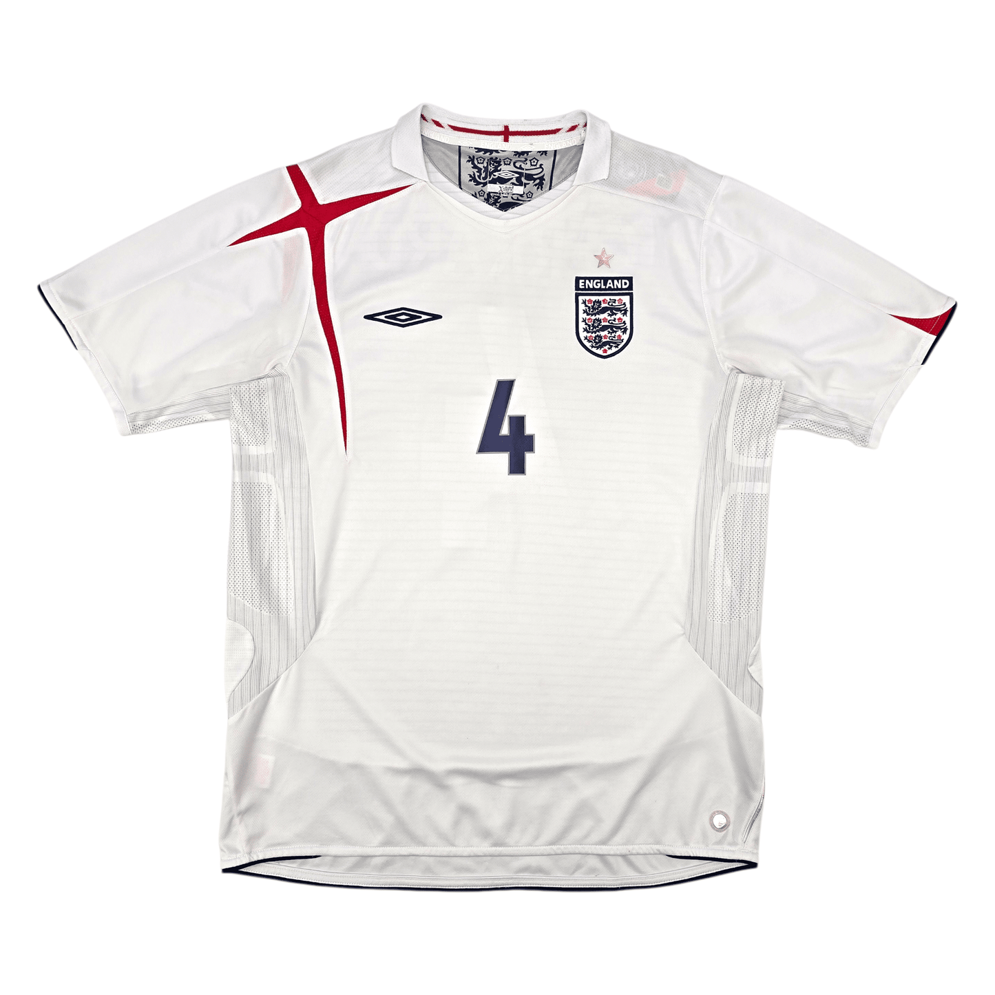 2005/07 England Home Football Shirt (L) Umbro #4 Gerrard