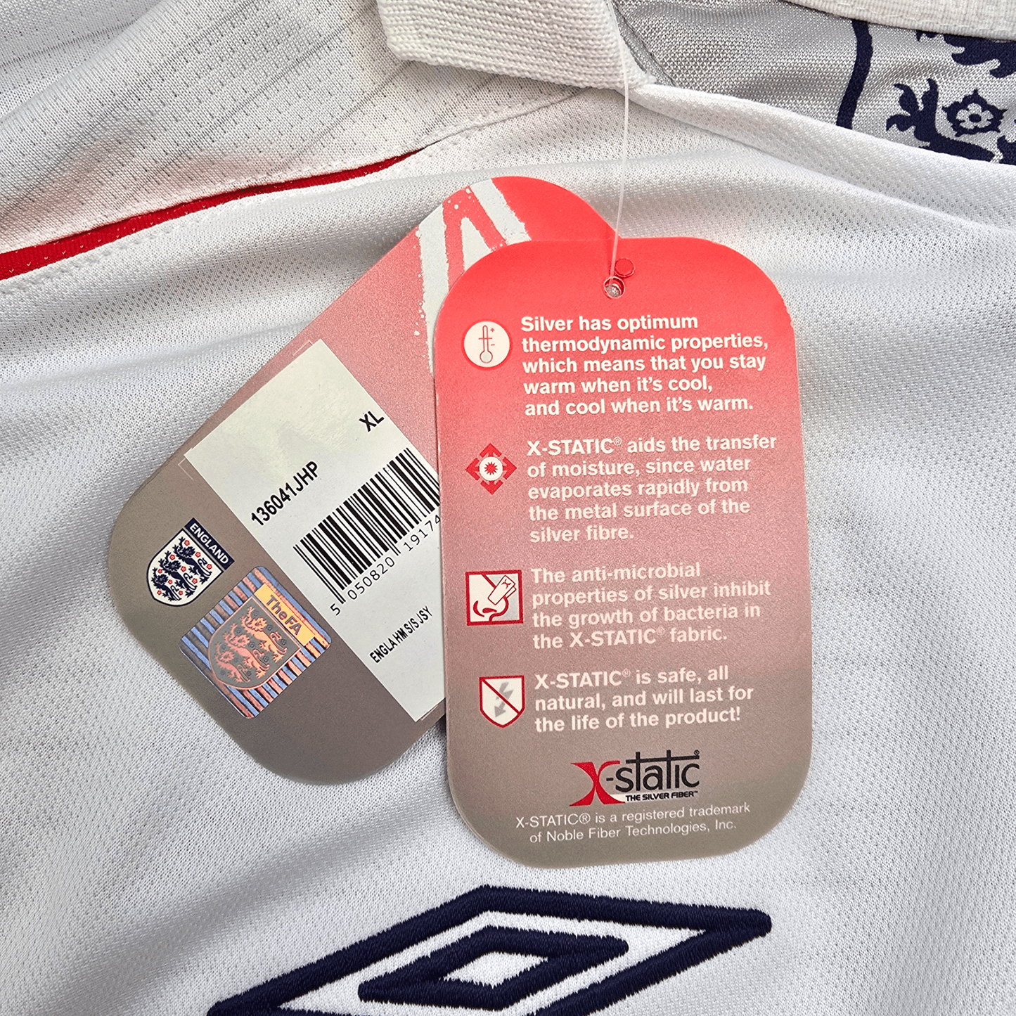 2005/07 England Home Football Shirt (XL) Umbro #5 Ferdinand (BNWTs)