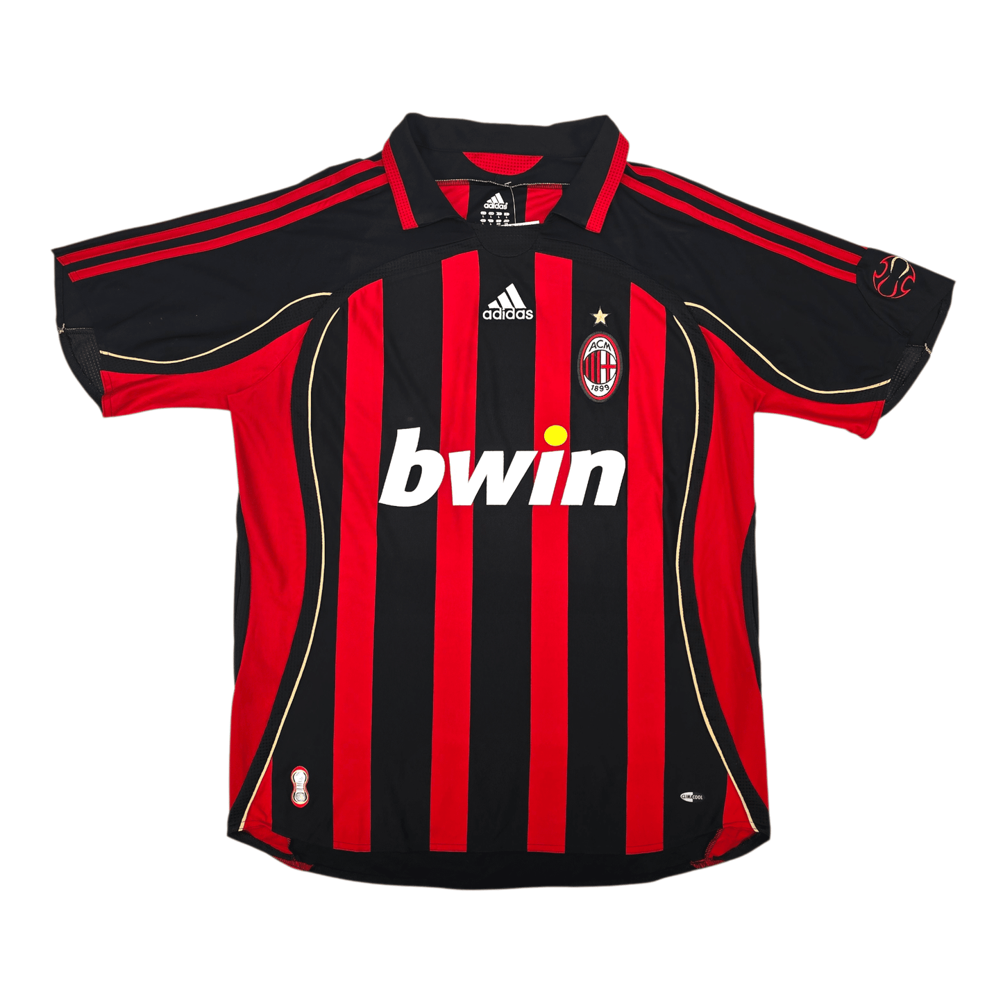 2006/07 AC Milan Home Football Shirt (L) Adidas #99 Ronaldo