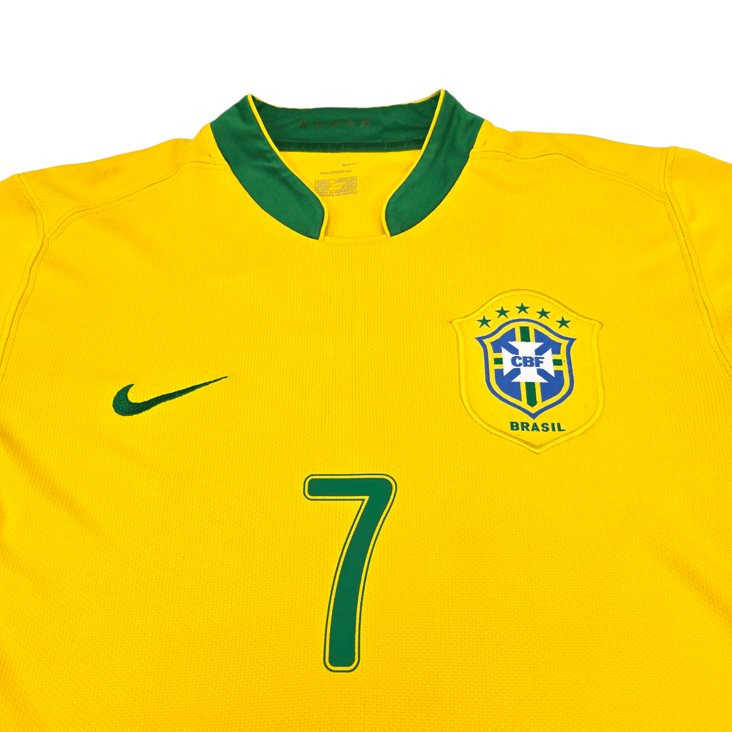 2006/07 Brazil Home Football Shirt (M) Nike #7 Adriano