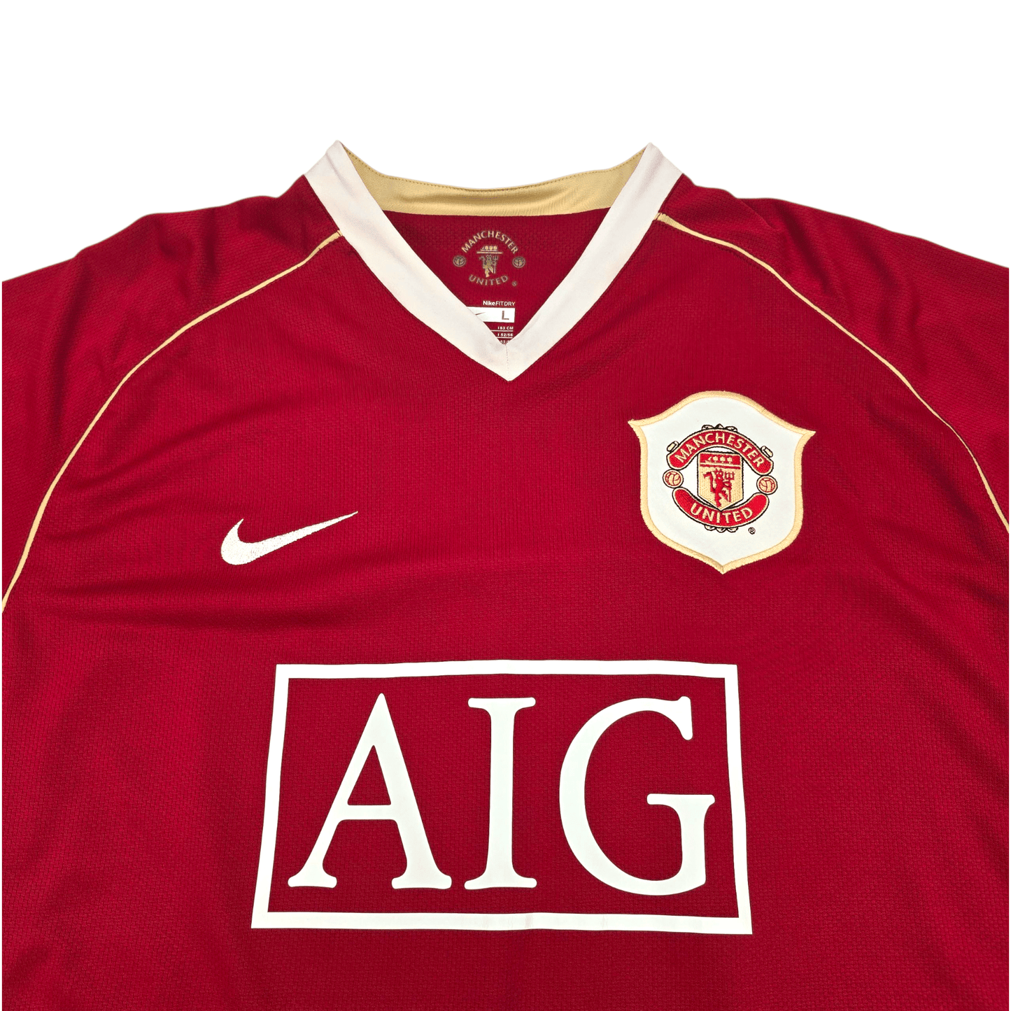 2006/07 Manchester United Home Football Shirt (L) Nike #7 Ronaldo