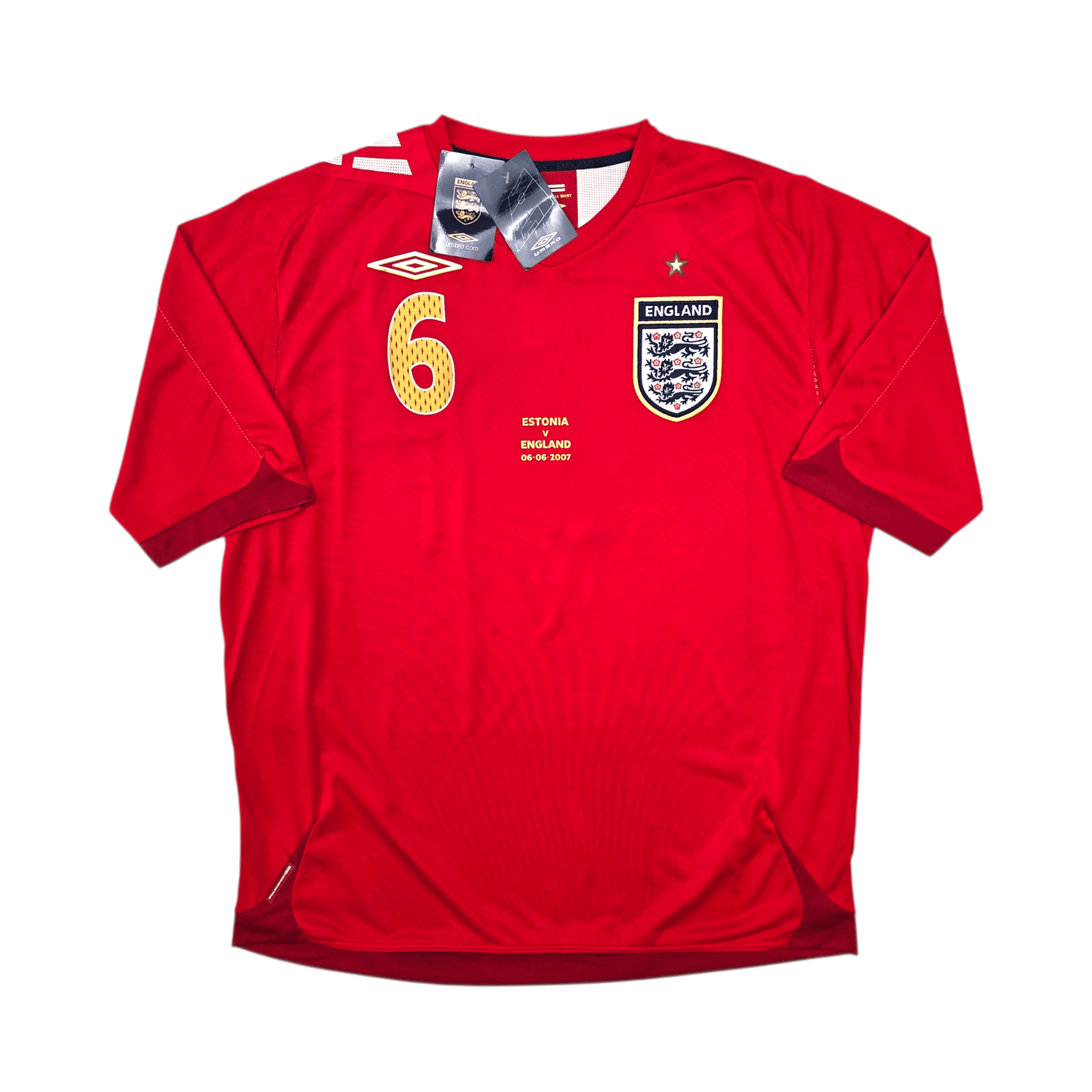2006/08 England Away Football Shirt (XL) Umbro #6 Terry (BNWTs)