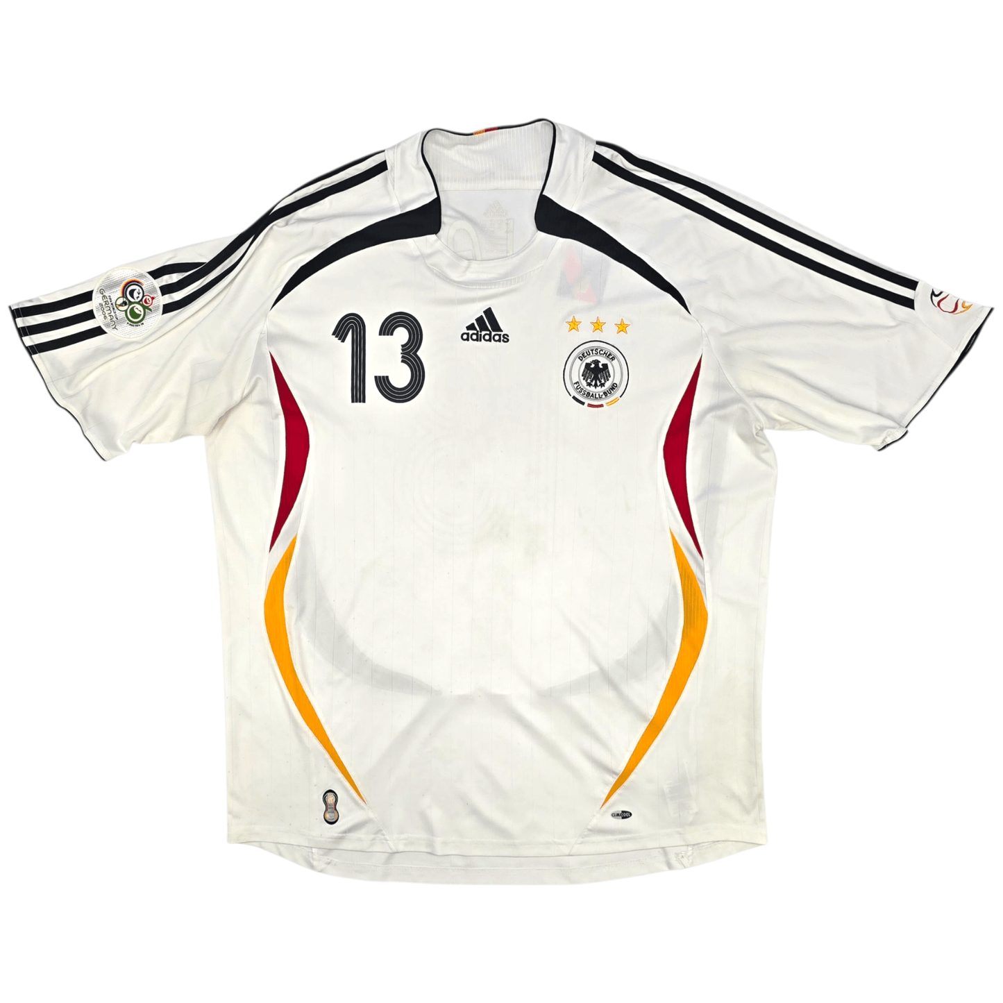 2006/08 Germany Home Football Shirt (2XL) Adidas #13 Ballack
