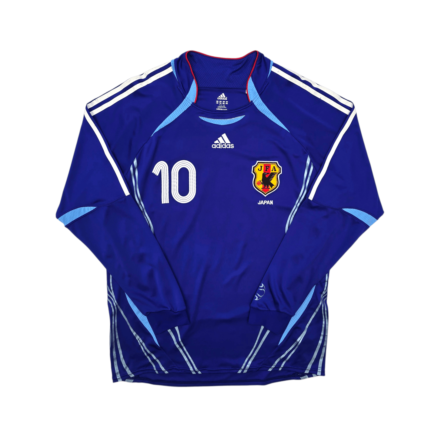 2006/08 Japan Home Football Shirt (L) Adidas #10 Nakamura (Player Version)