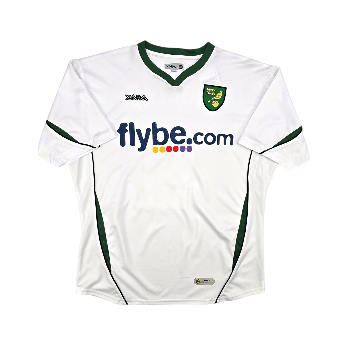 2006/08 Norwich City Away Football Shirt (L) Xara #9 Dublin