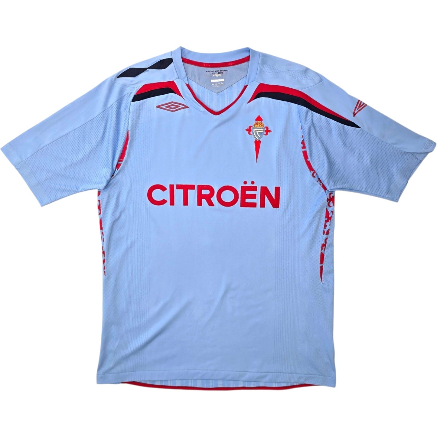 2007/08 Celta Vigo Home Football Shirt (L) Umbro #17 D.Costa