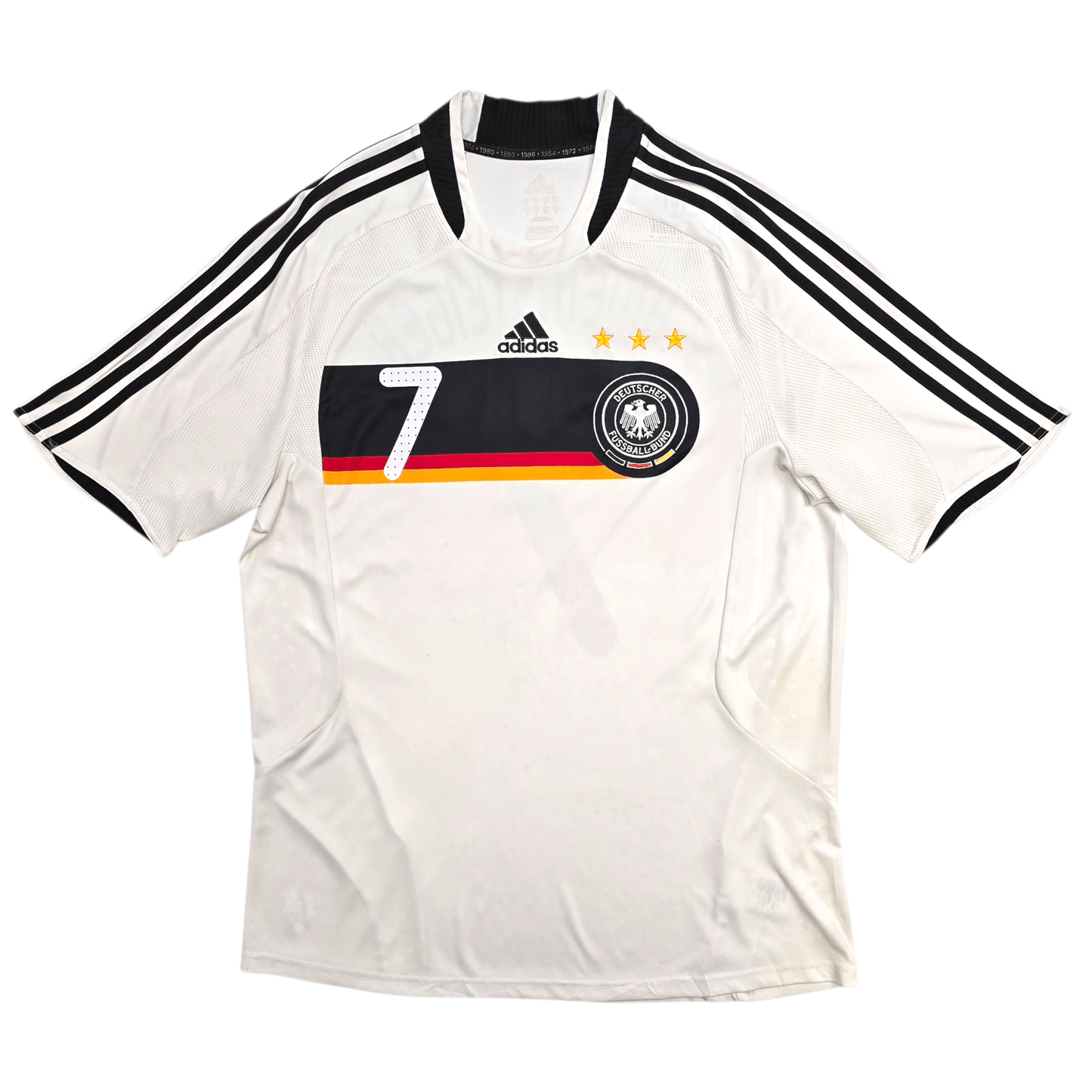 2008/09 Germany Home Football Shirt (L) Adidas #7 Schweinsteiger