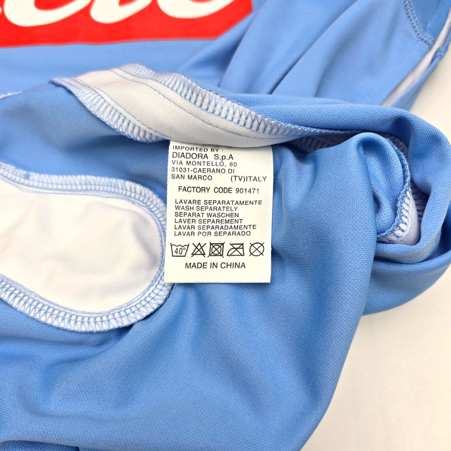 2008/09 SSC Napoli Home Football Shirt (XL) Diadora
