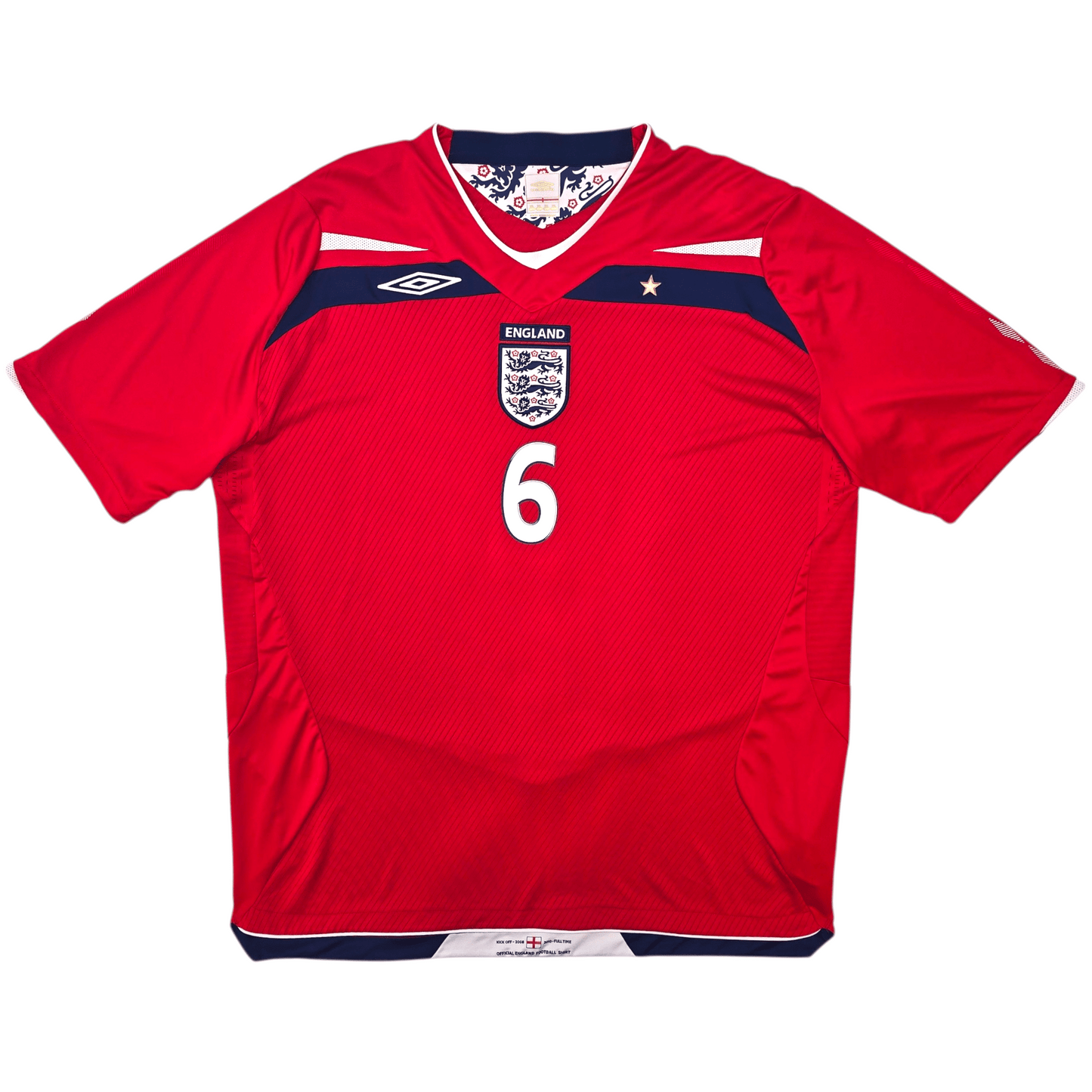2008/10 England Away Football Shirt (2XL) Umbro #6 Terry