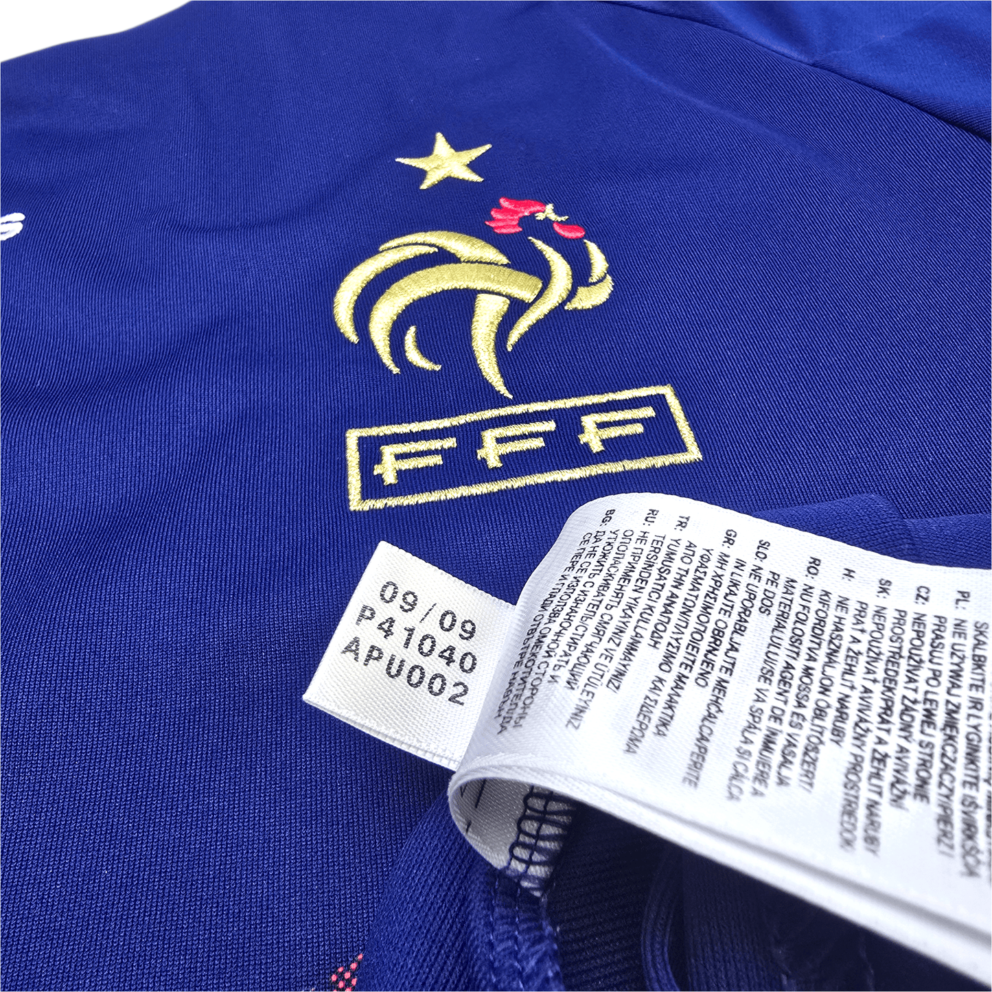 2009/10 France Home Football Shirt (L) Adidas #7 Ribery