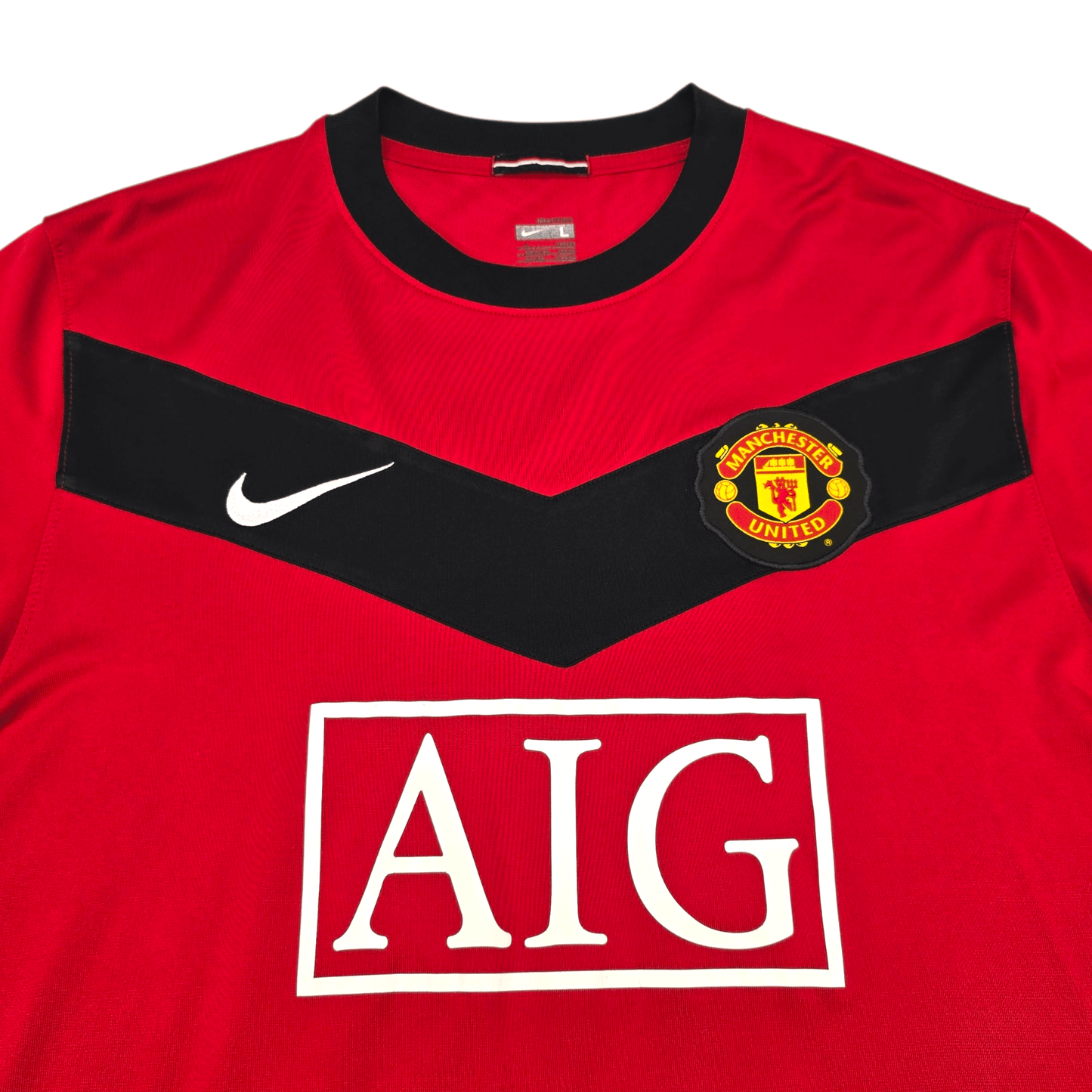 2009/10 Manchester United Home Football Shirt (L) Nike #15 Vidic