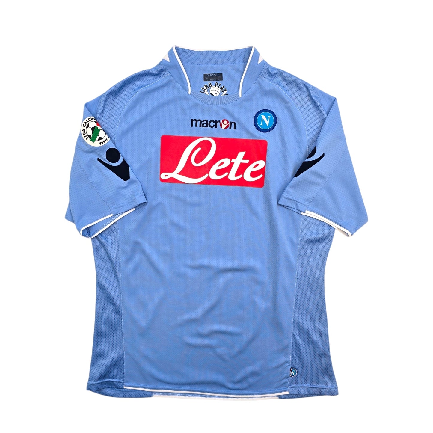 2009/10 Napoli Home Football Shirt (L) Macron #17 Hamsik