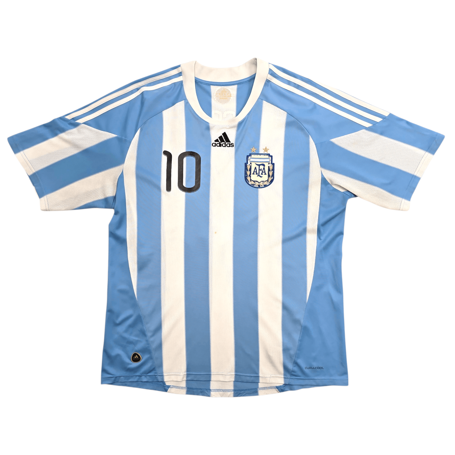 2010/11 Argentina Home Football Shirt (XL) Adidas #10 Messi