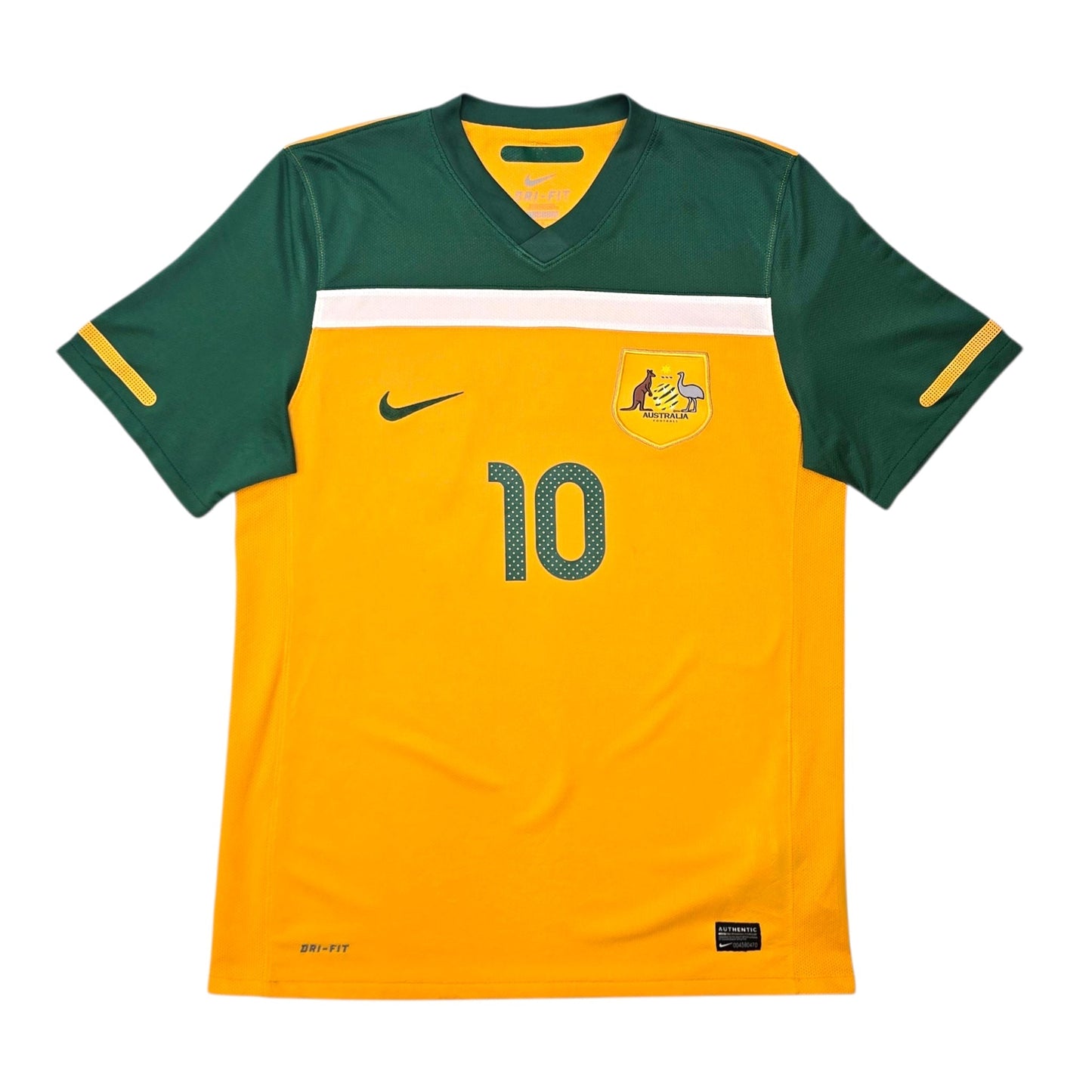 2010/11 Australia Home Football Shirt (M) Nike #10 Kewell