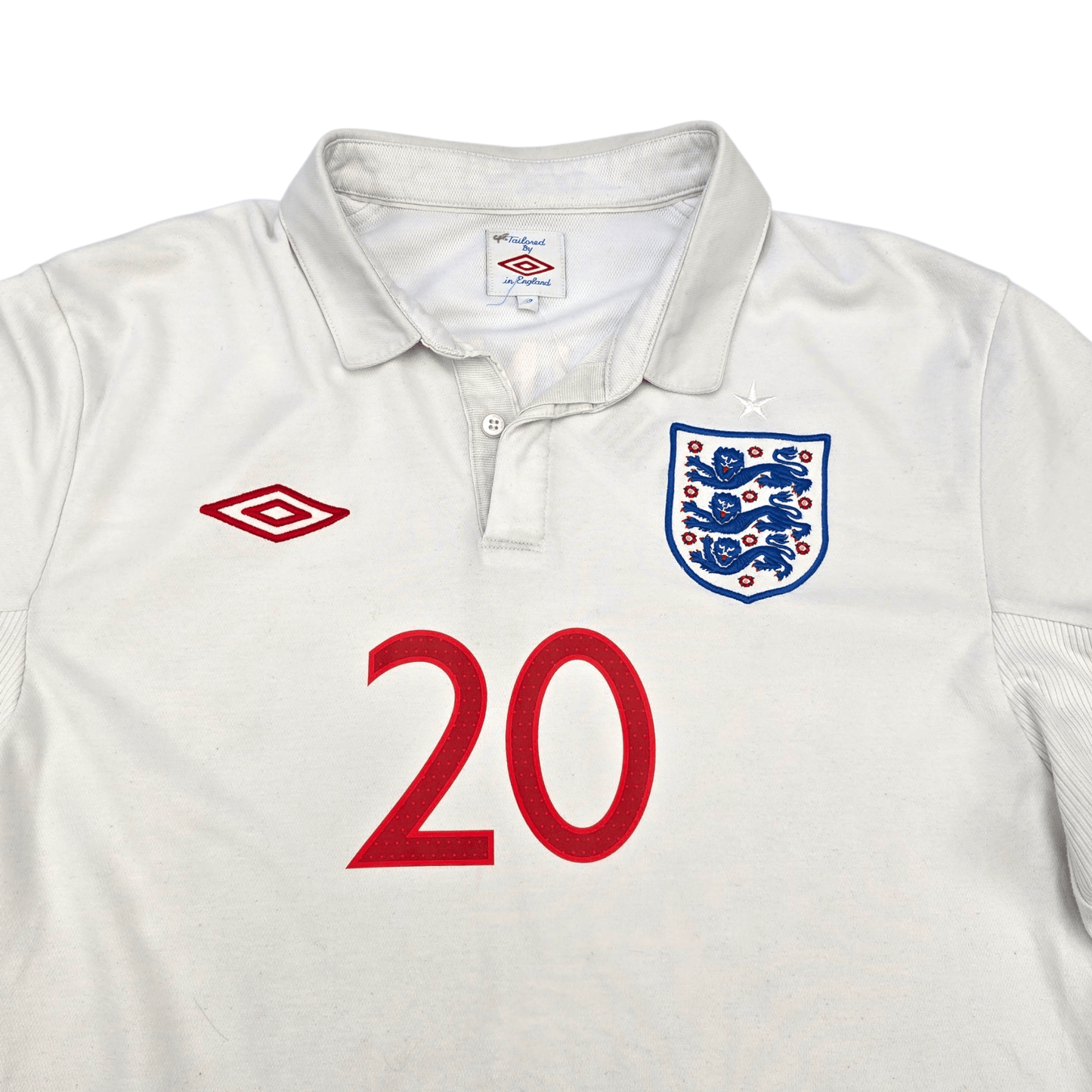 2010/11 England Home Football Shirt (L) Umbro #20 King