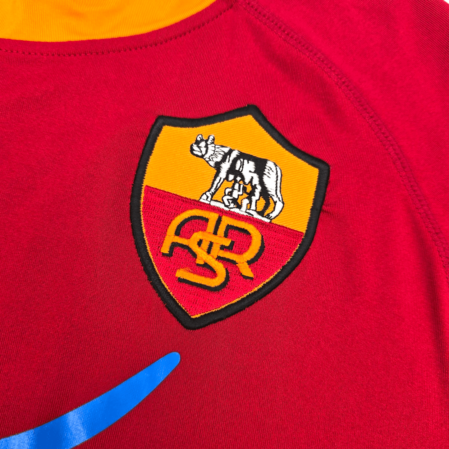 2010/11 Roma Home Football Shirt (L) Kappa #16 De Rossi