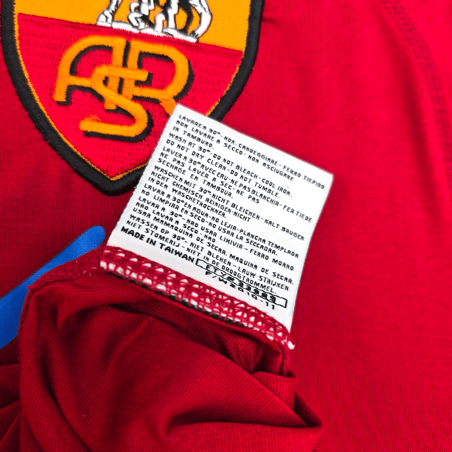 2010/11 Roma Home Football Shirt (L) Kappa #16 De Rossi