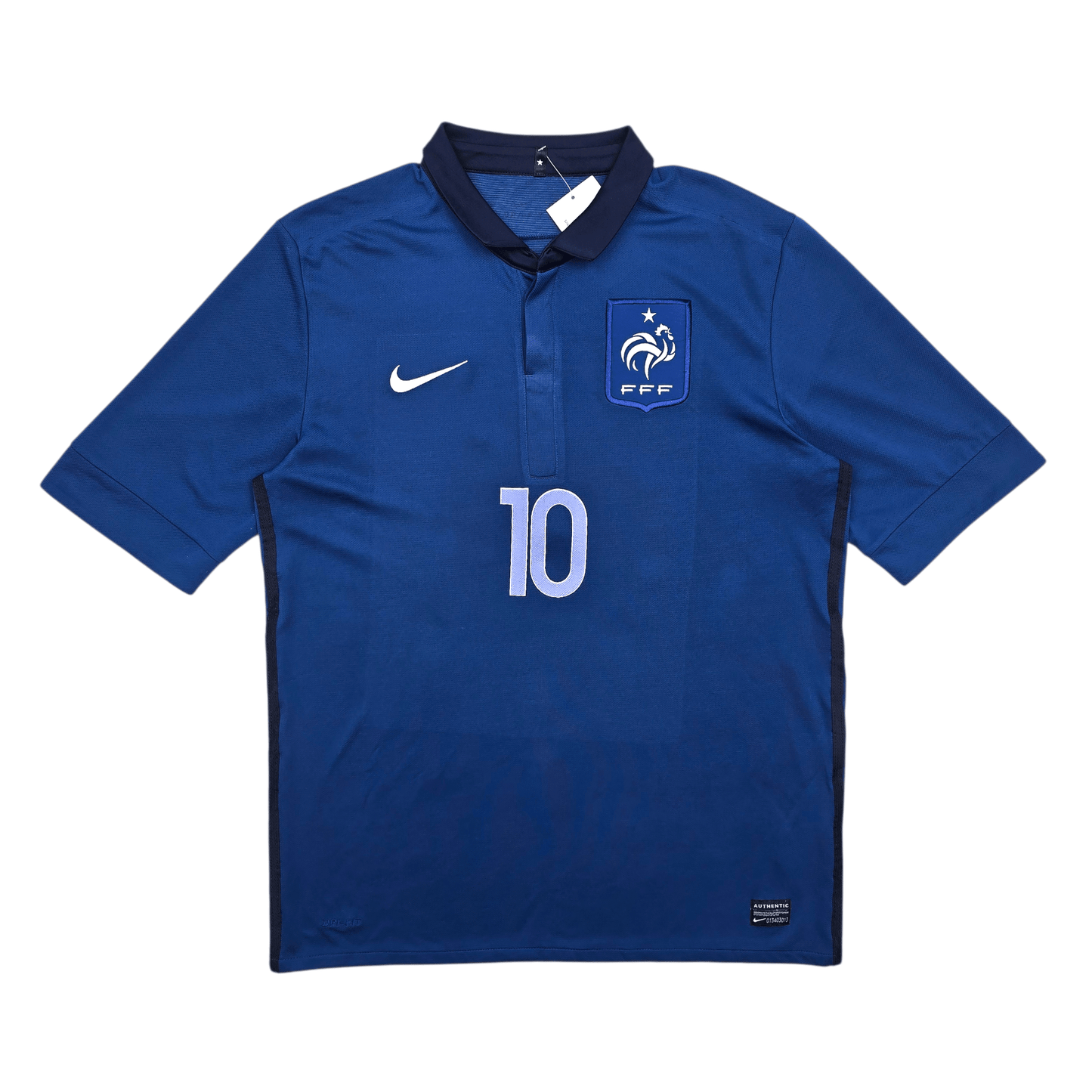2011/12 France Home Football Shirt (L) Nike #10 Benzema