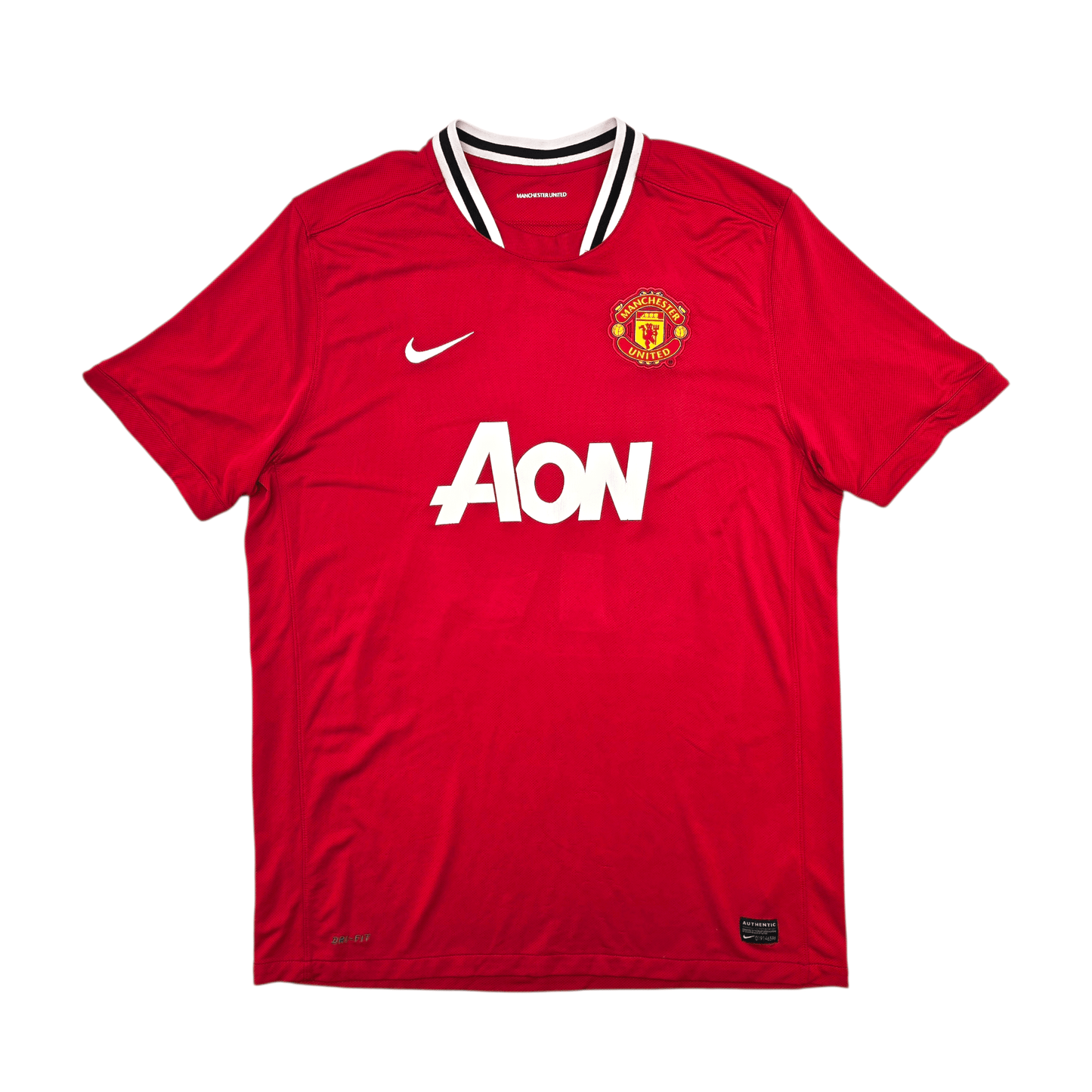 2011/12 Manchester United Home Football Shirt (2XL) Nike #13 J.S.Park