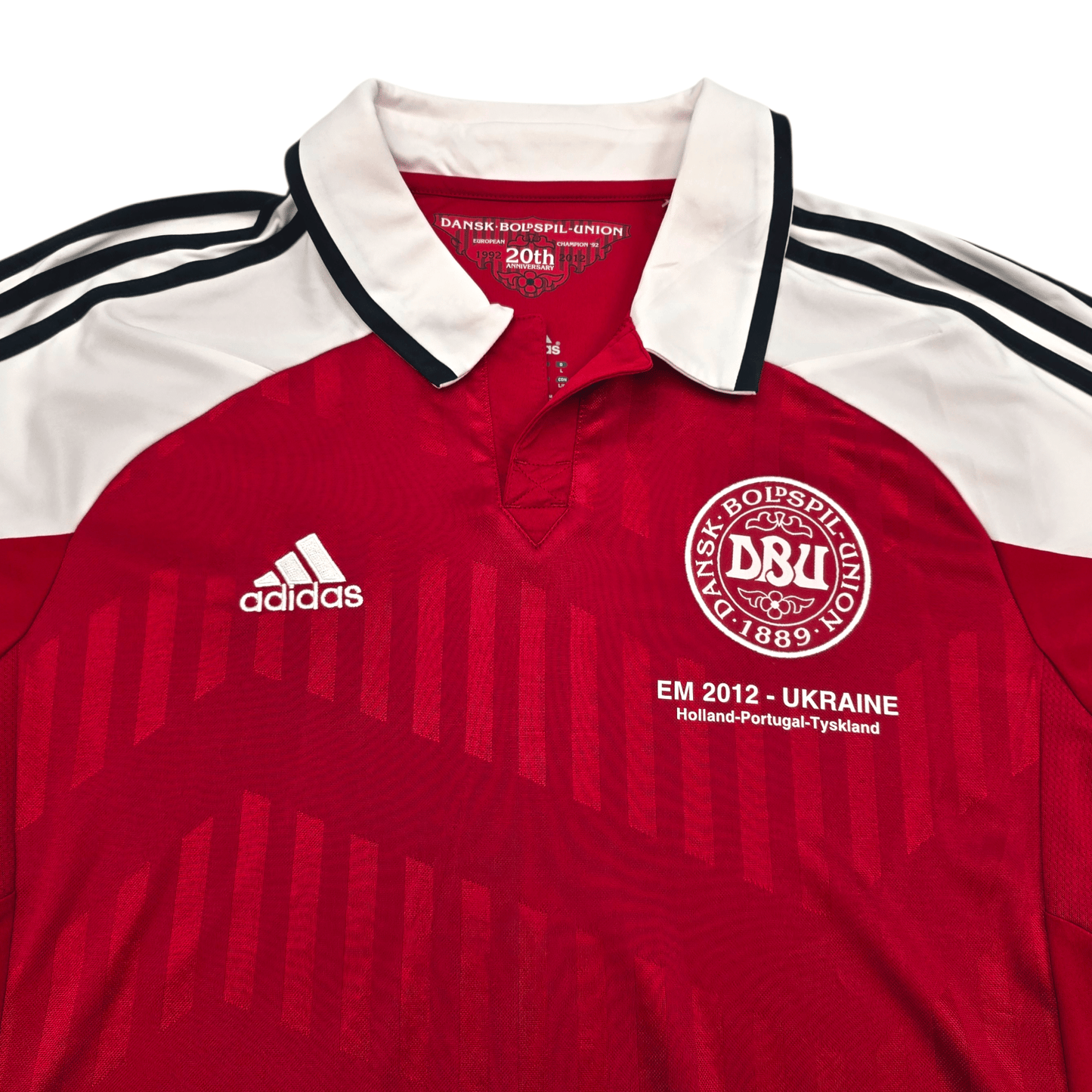 2012/13 Denmark Home Football Shirt (L) Adidas (Euro 2012)