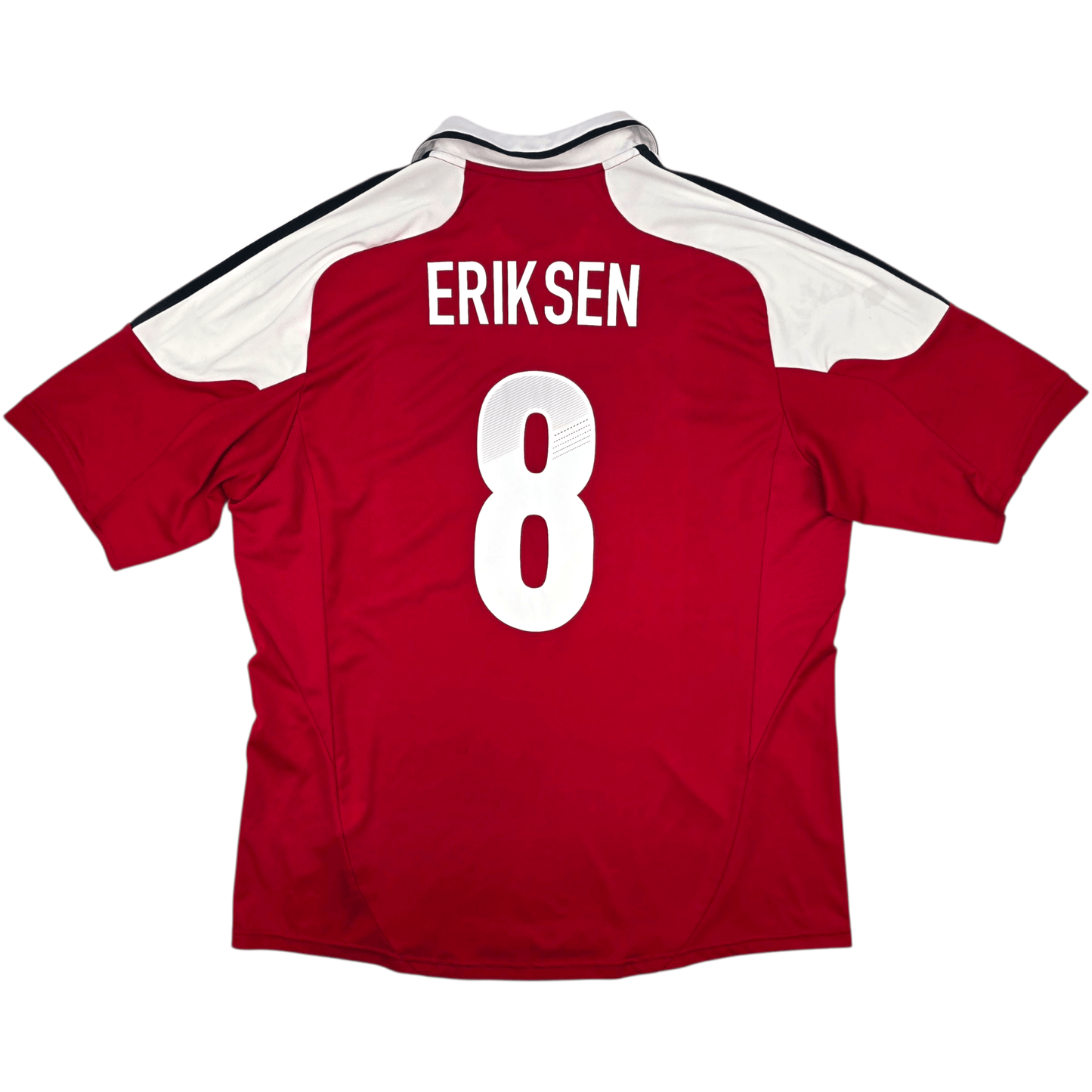 2012/13 Denmark Home Football Shirt (XL) Adidas #8 Eriksen