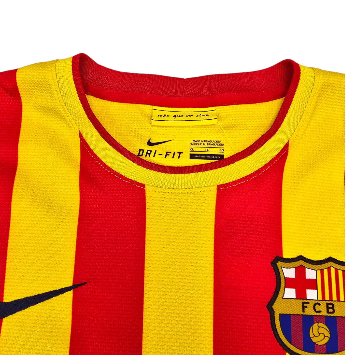 2013/14 Barcelona Away Football Shirt (XL) Nike #10 Messi