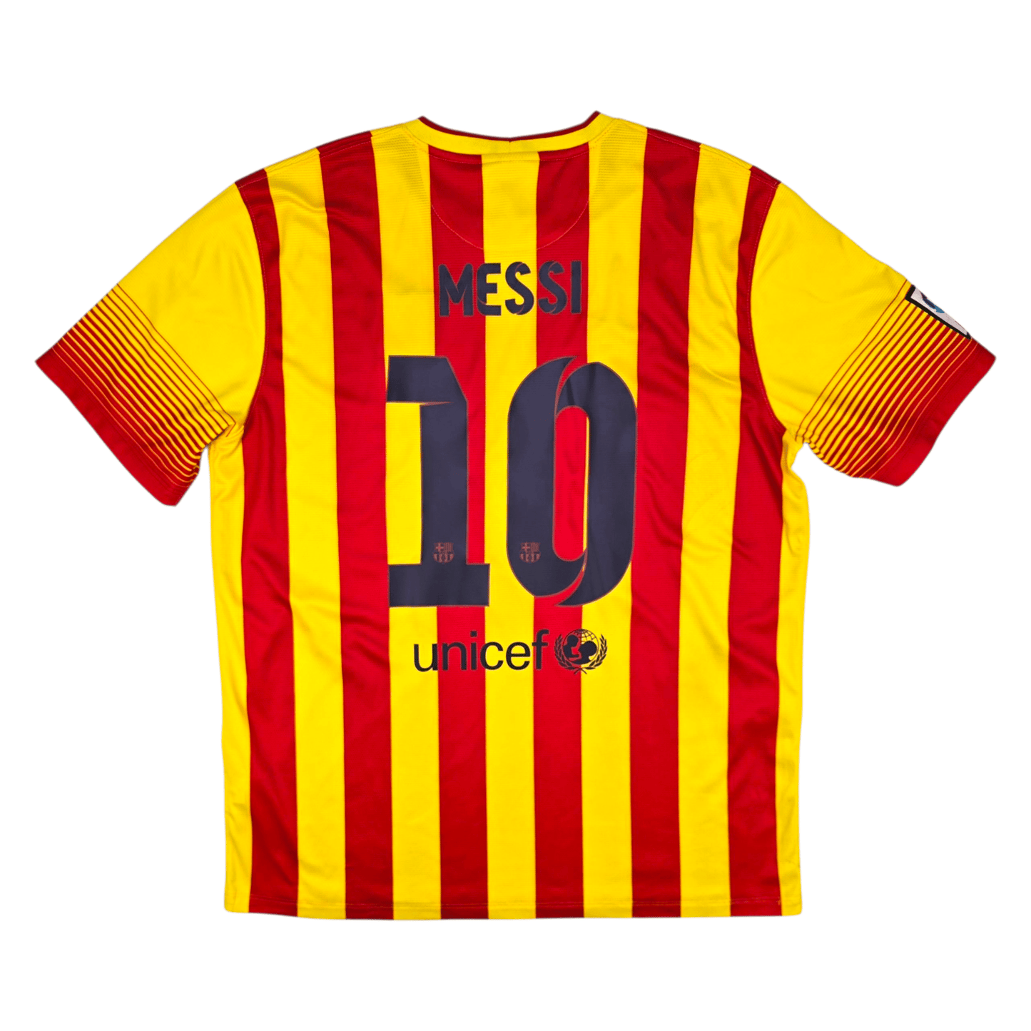 2013/14 Barcelona Away Football Shirt (XL) Nike #10 Messi