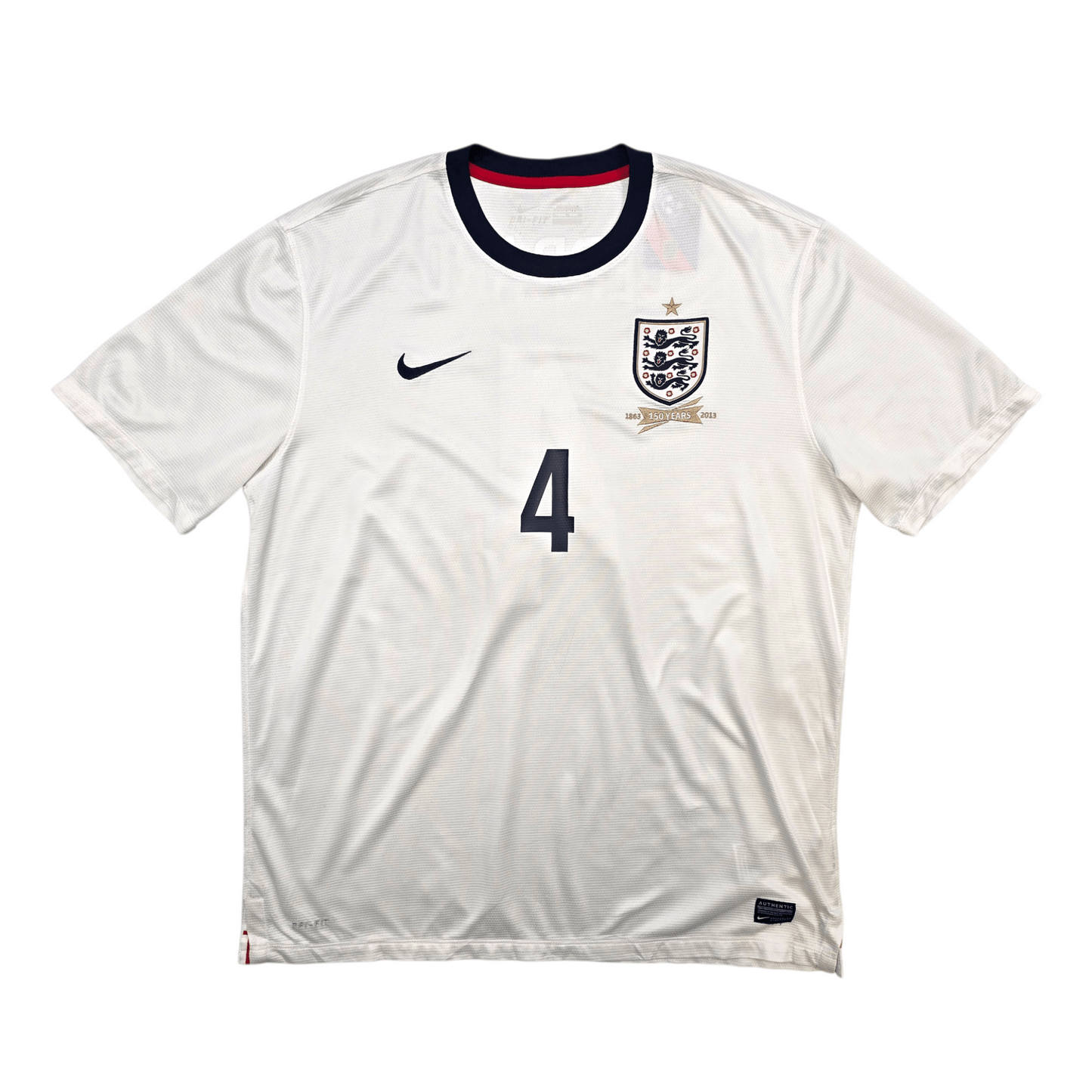 2013/14 England Home Football Shirt (XL) Nike #4 Gerrard