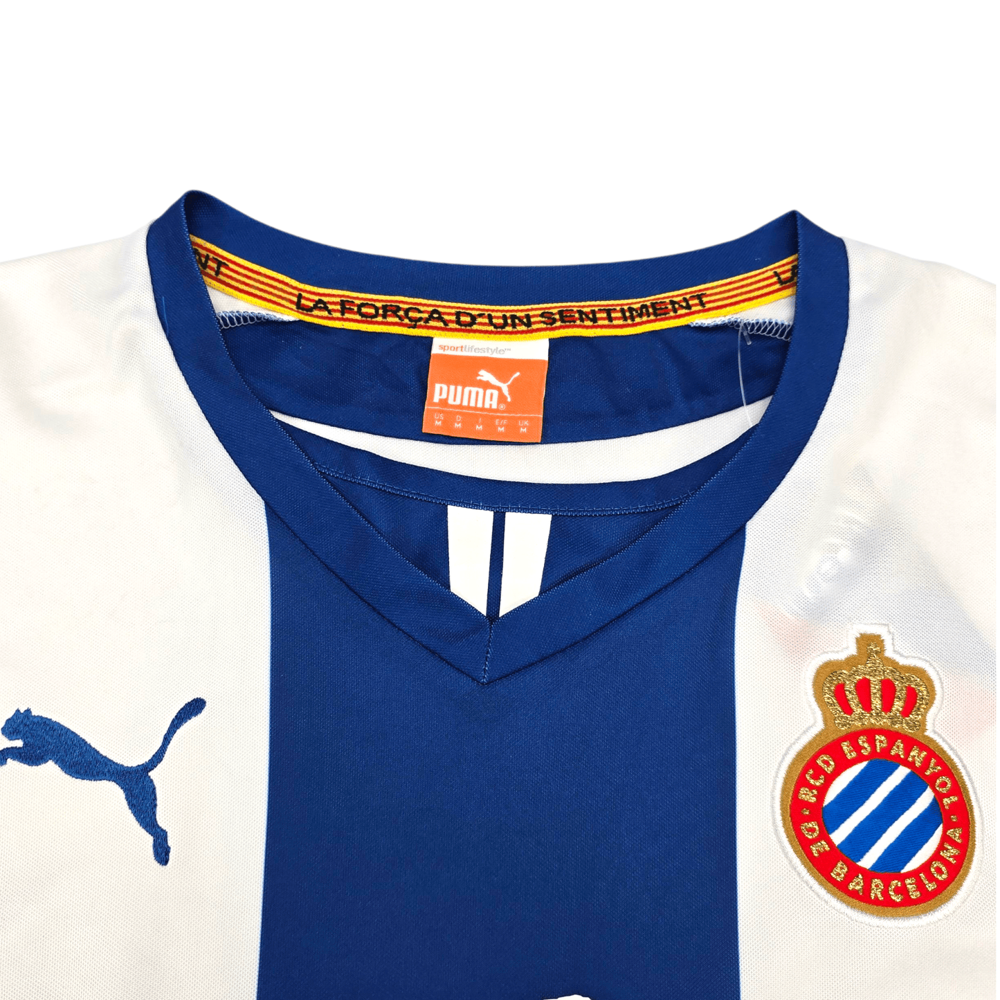 2013/14 Espanyol Home Football Shirt (M) Puma #20 Simao