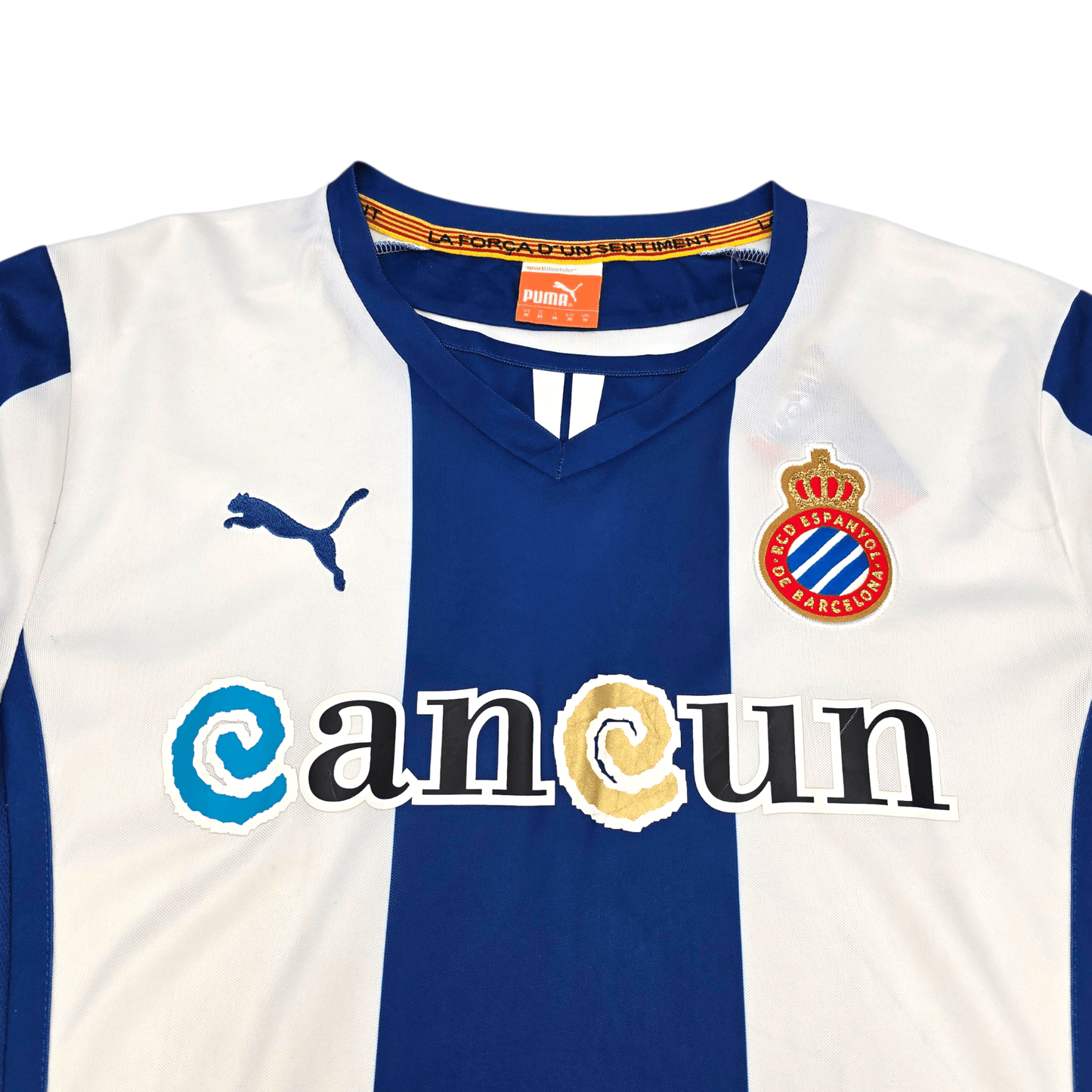 2013/14 Espanyol Home Football Shirt (M) Puma #20 Simao