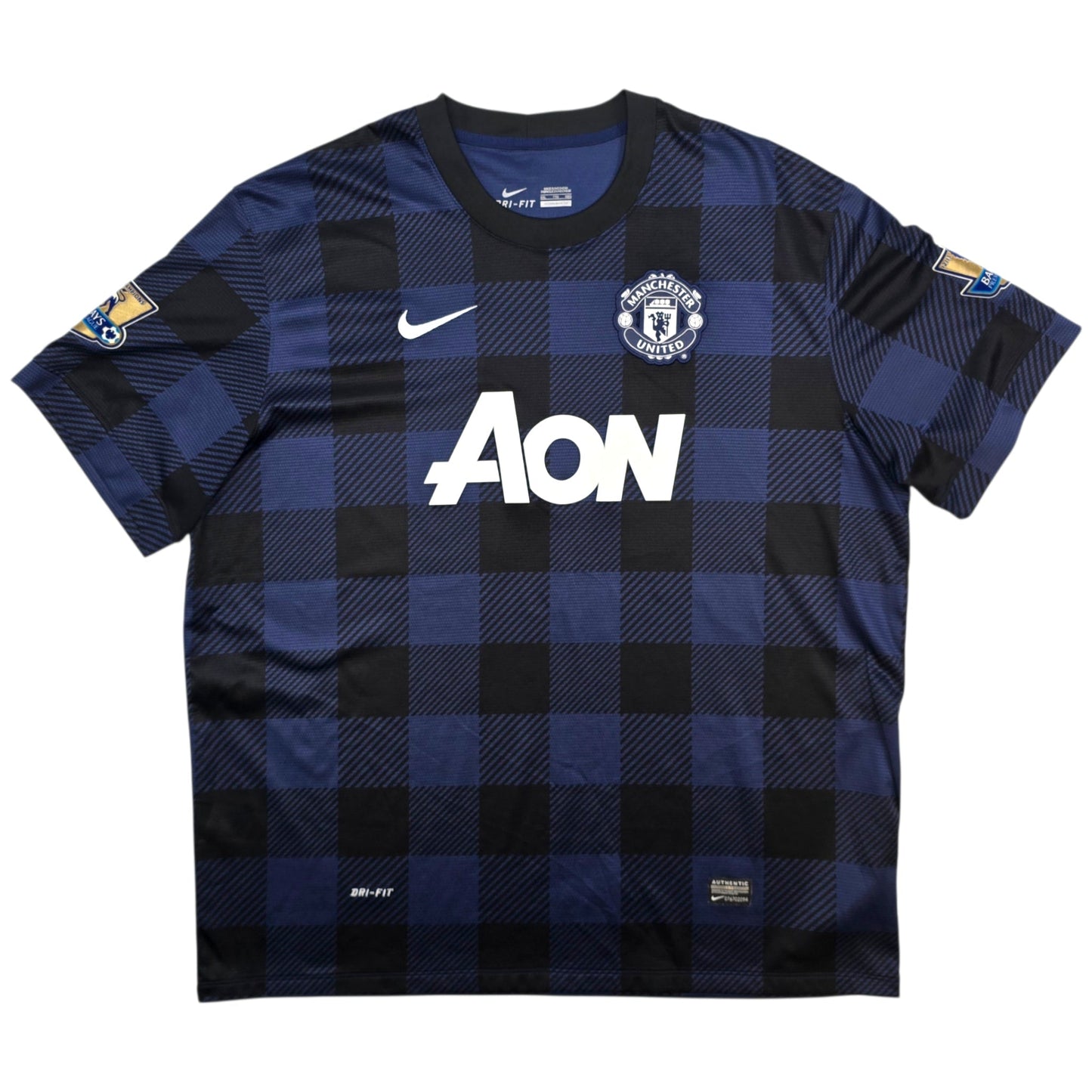 2013/14 Manchester United Away Football Shirt (2XL) Nike #15 Vidic