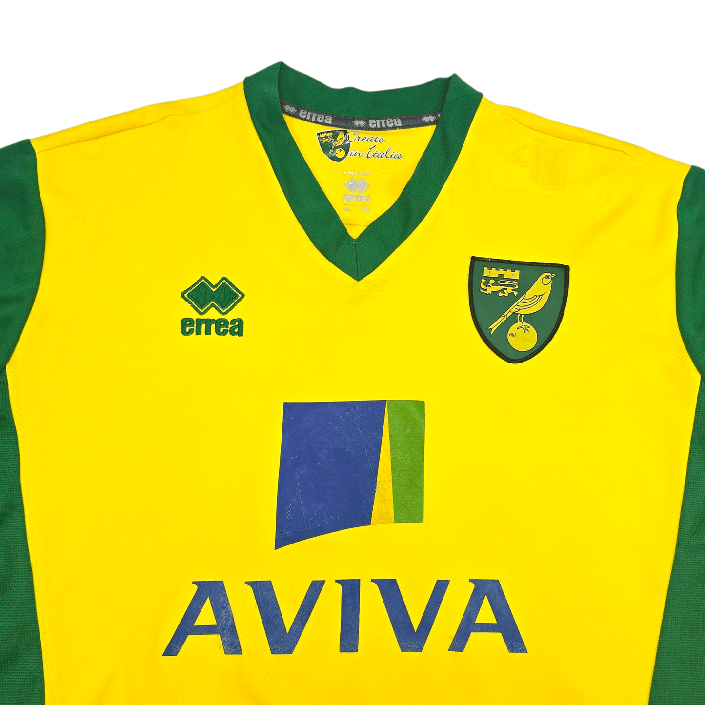 2013/14 Norwich City Home Football Shirt (XL) Errea #20 Dogg