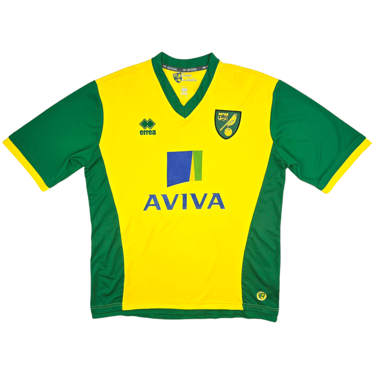 2013/14 Norwich City Home Football Shirt (XL) Errea #20 Dogg