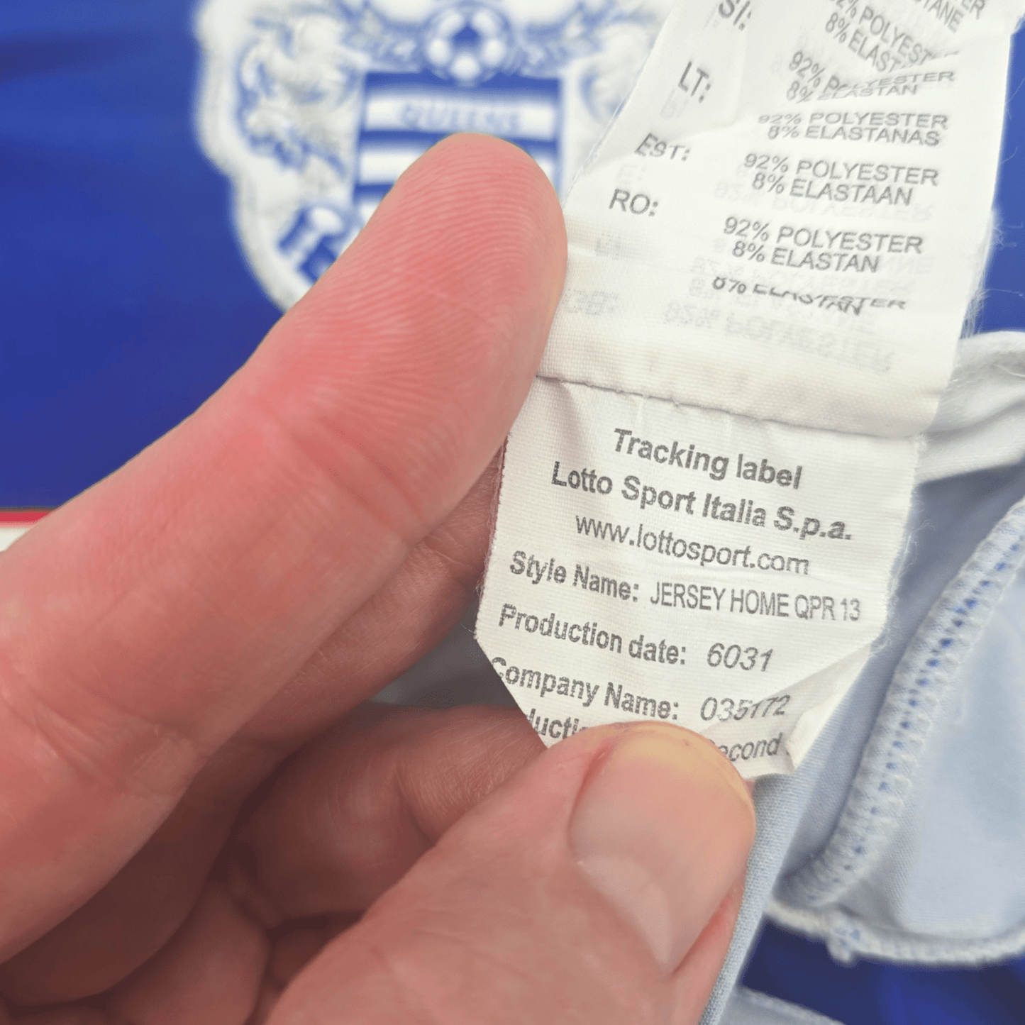 2013/14 Queens Park Rangers Home Football Shirt (S) Lotto #25 Zamora