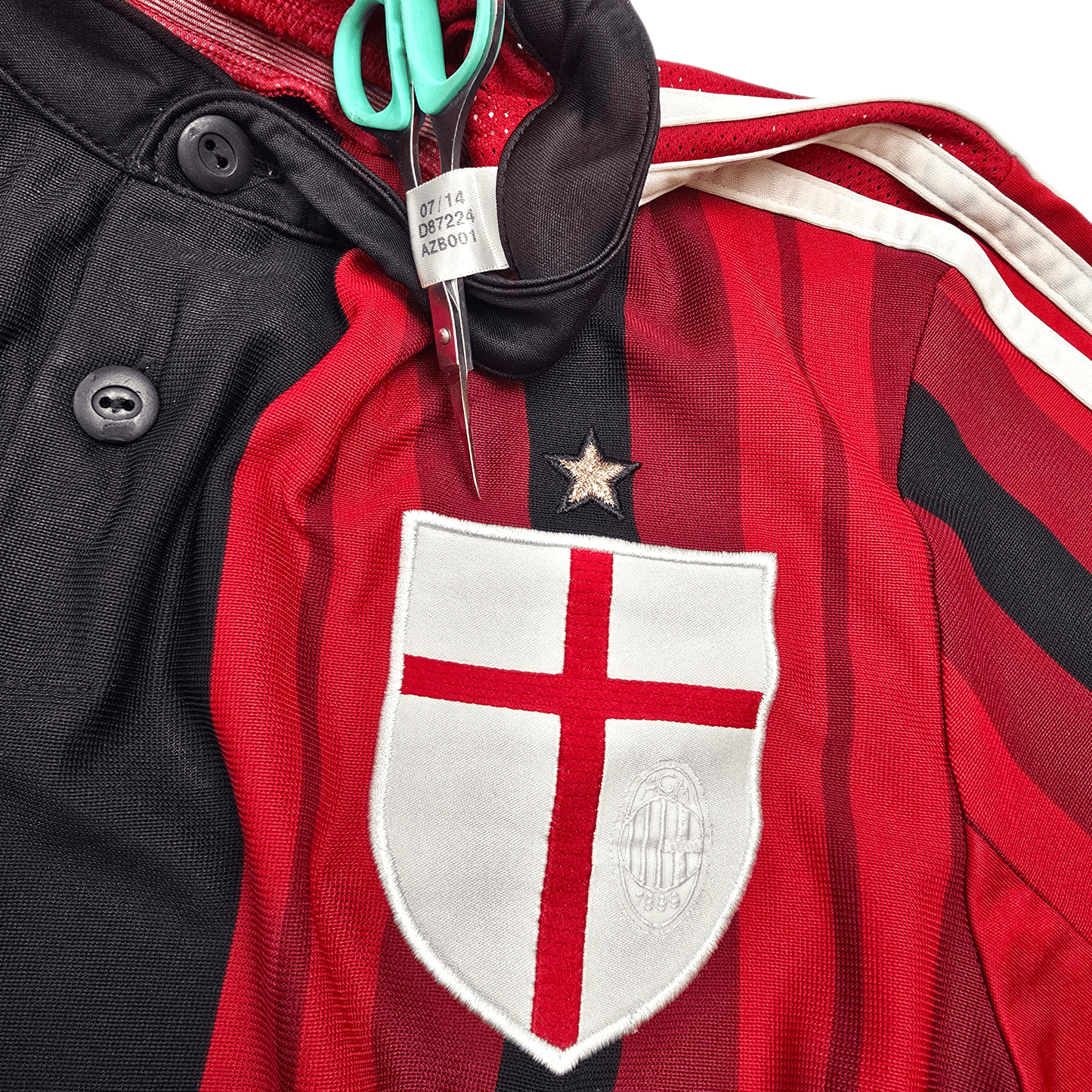 2014/15 AC Milan Home Football Shirt (S) Adidas #9 Torres