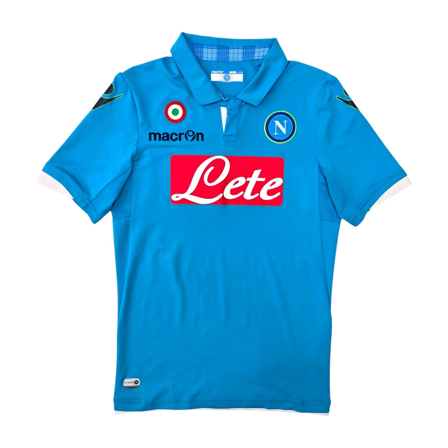 2014/15 Napoli Home Football Shirt (M) Macron #17 Hamsik