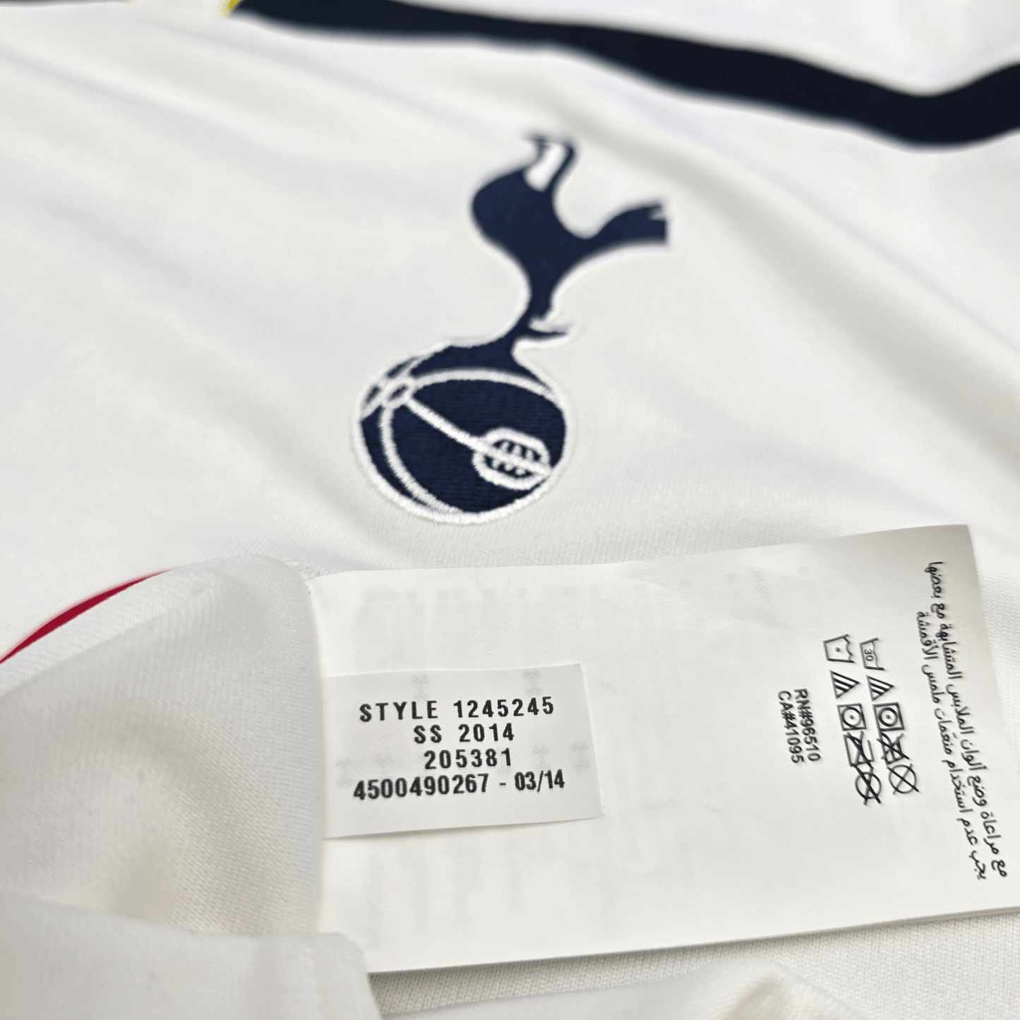 2014/15 Tottenham Hotspur Home Football Shirt (L) Under Armour #19 Dembele