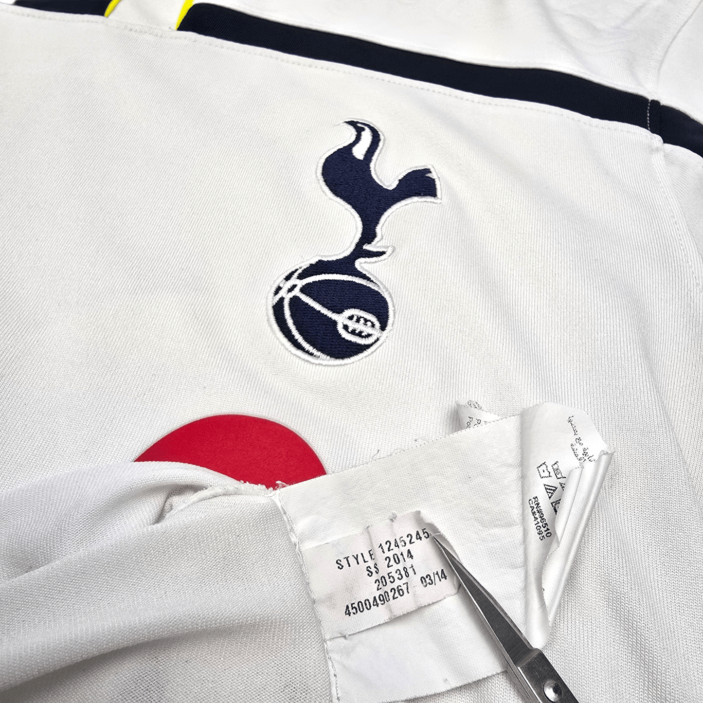 2014/15 Tottenham Hotspur Home Football Shirt (S) Under Armour #23 Eriksen