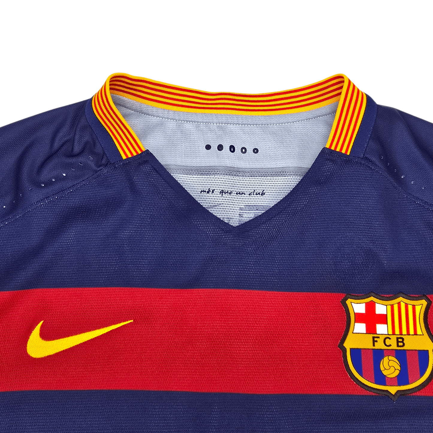 2015/16 Barcelona Home Football Shirt (XL) Nike #9 Suarez (Player Version)